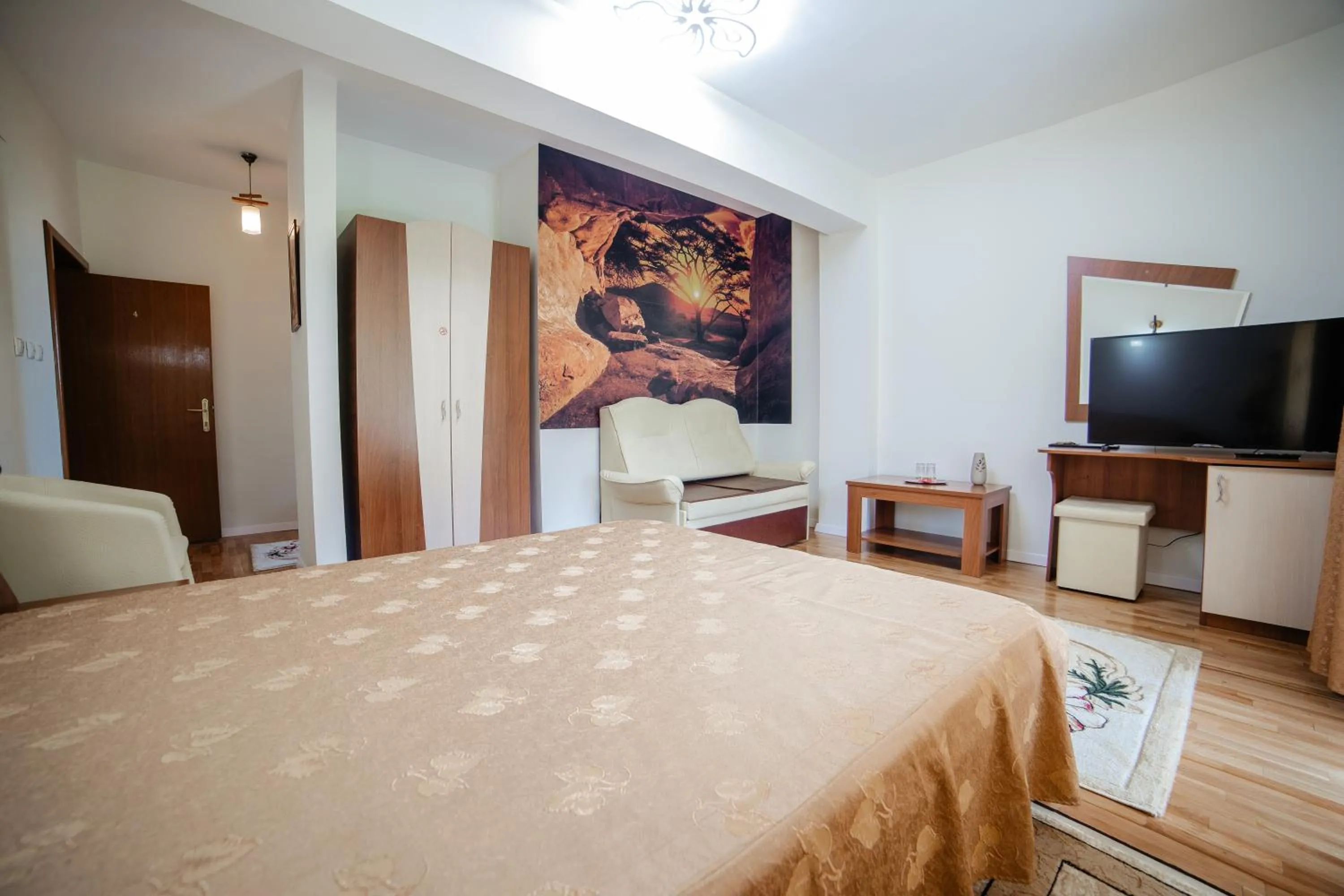 Communal lounge/ TV room in Pensiunea Floare de Colţ