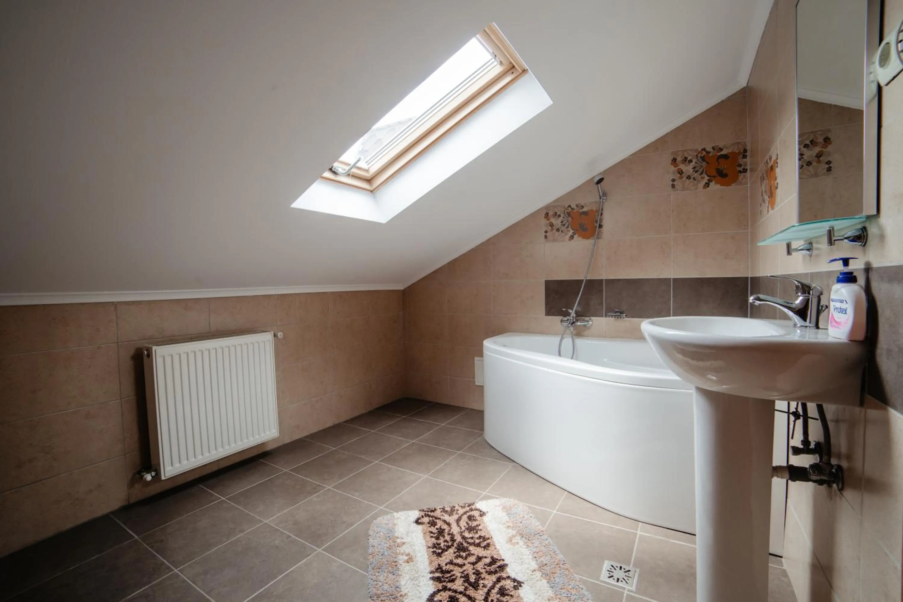 Bathroom in Pensiunea Floare de Colţ