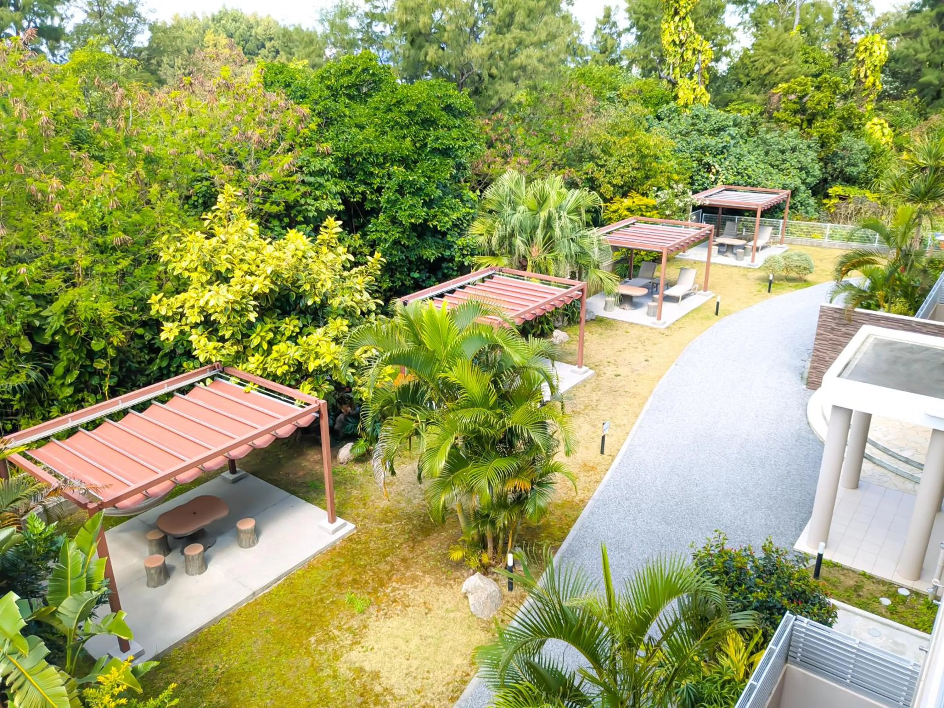 Garden view in Odysis Onna Resort Hotel