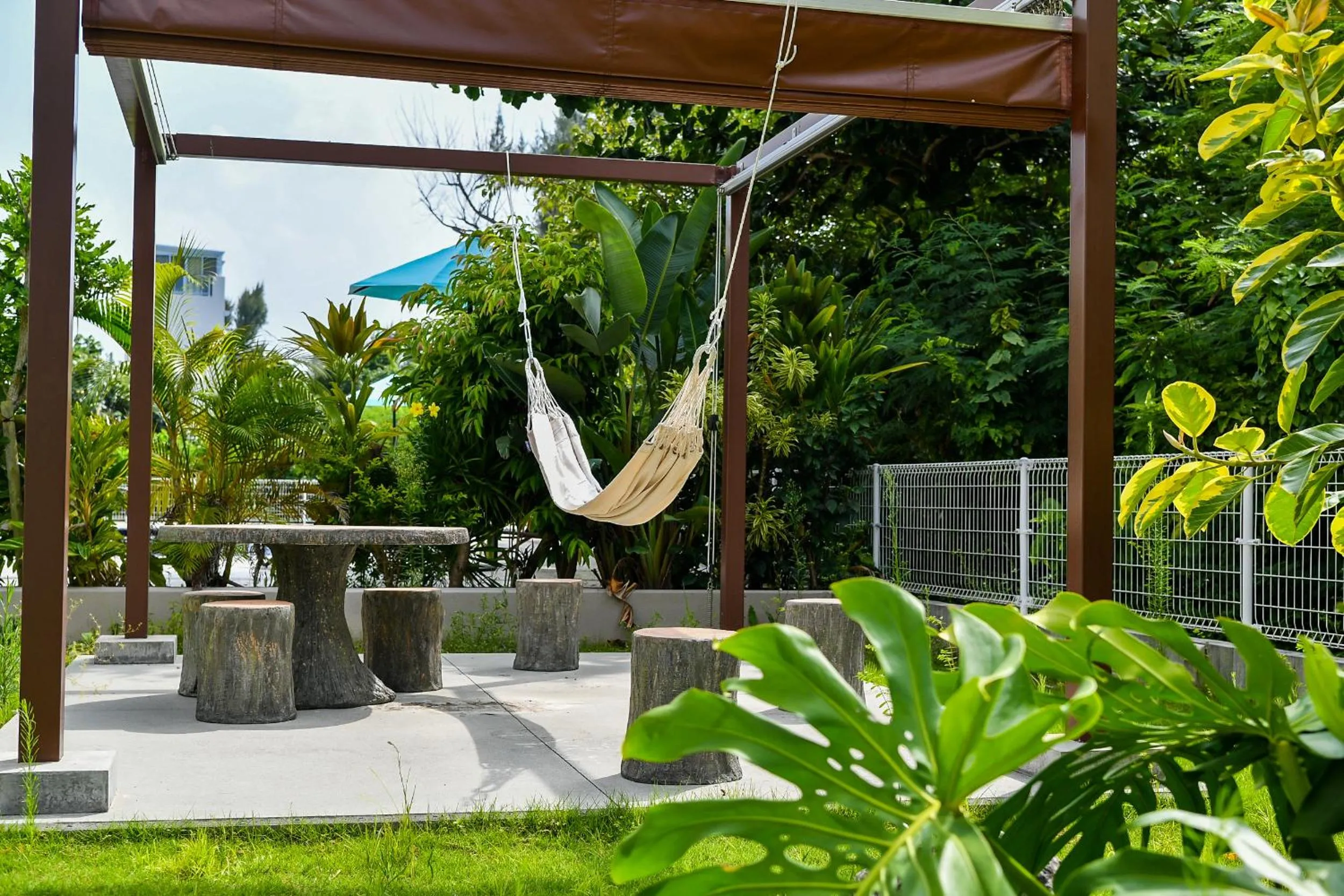 Garden in Odysis Onna Resort Hotel