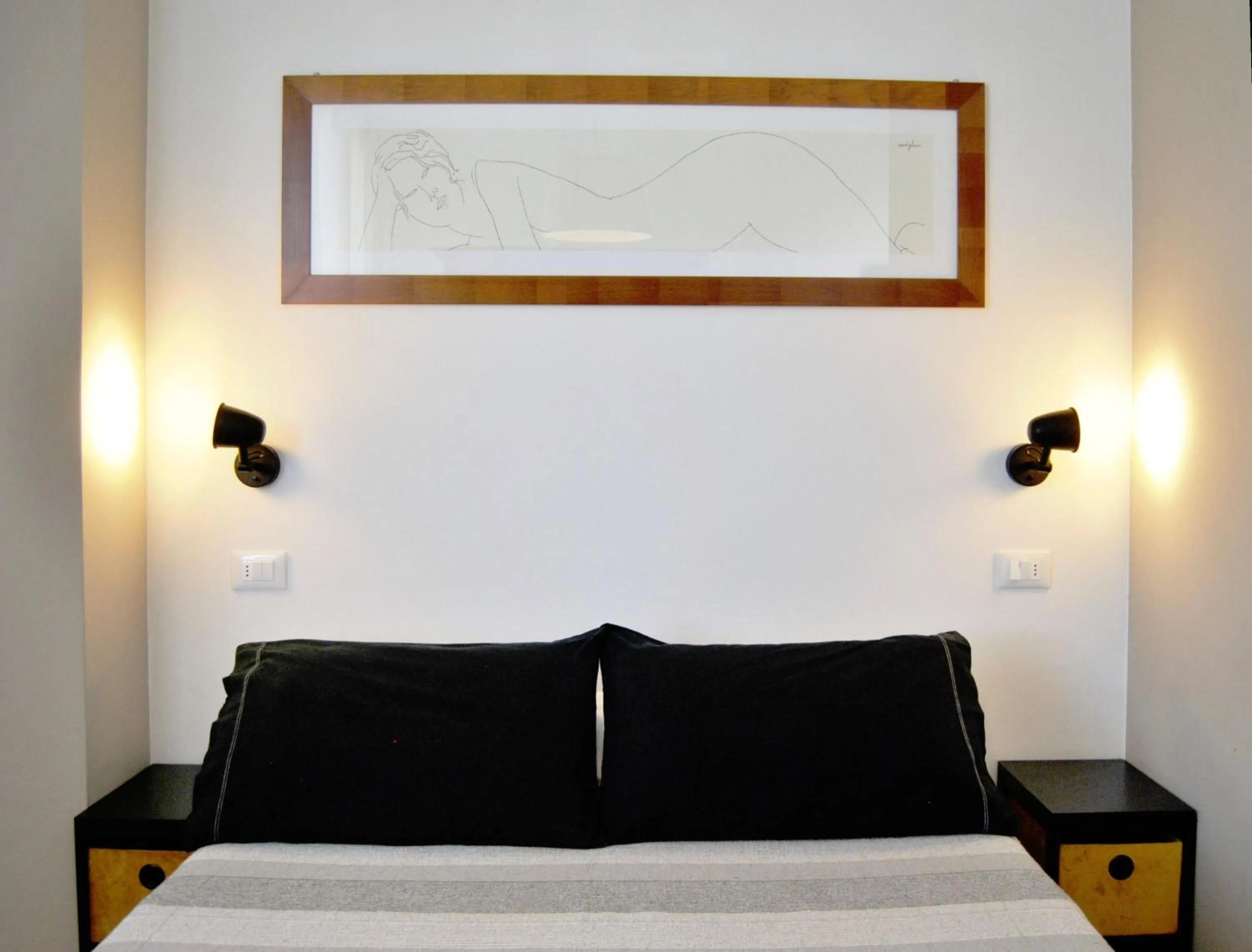 Bedroom, Bed in Le Bassotte b&b