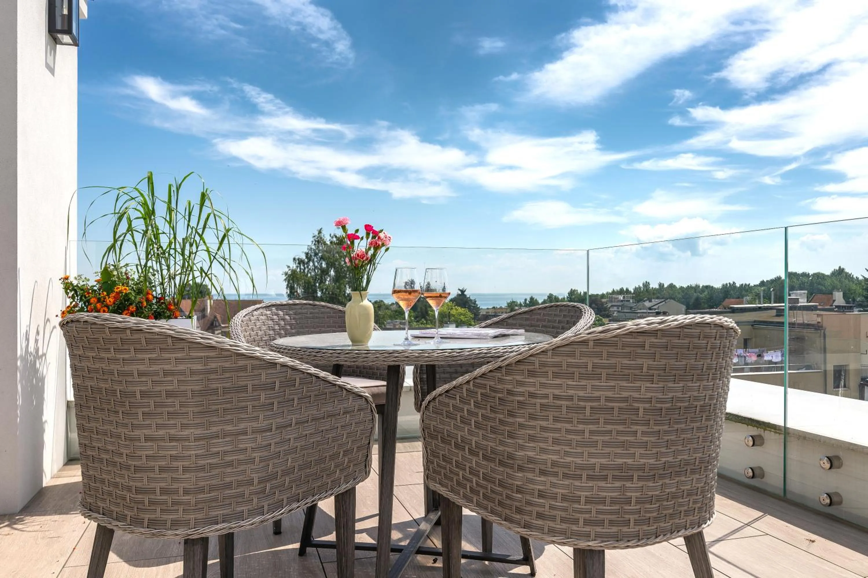 Balcony/Terrace in Moje Orłowo Boutique Bed & Breakfast - Adults Only