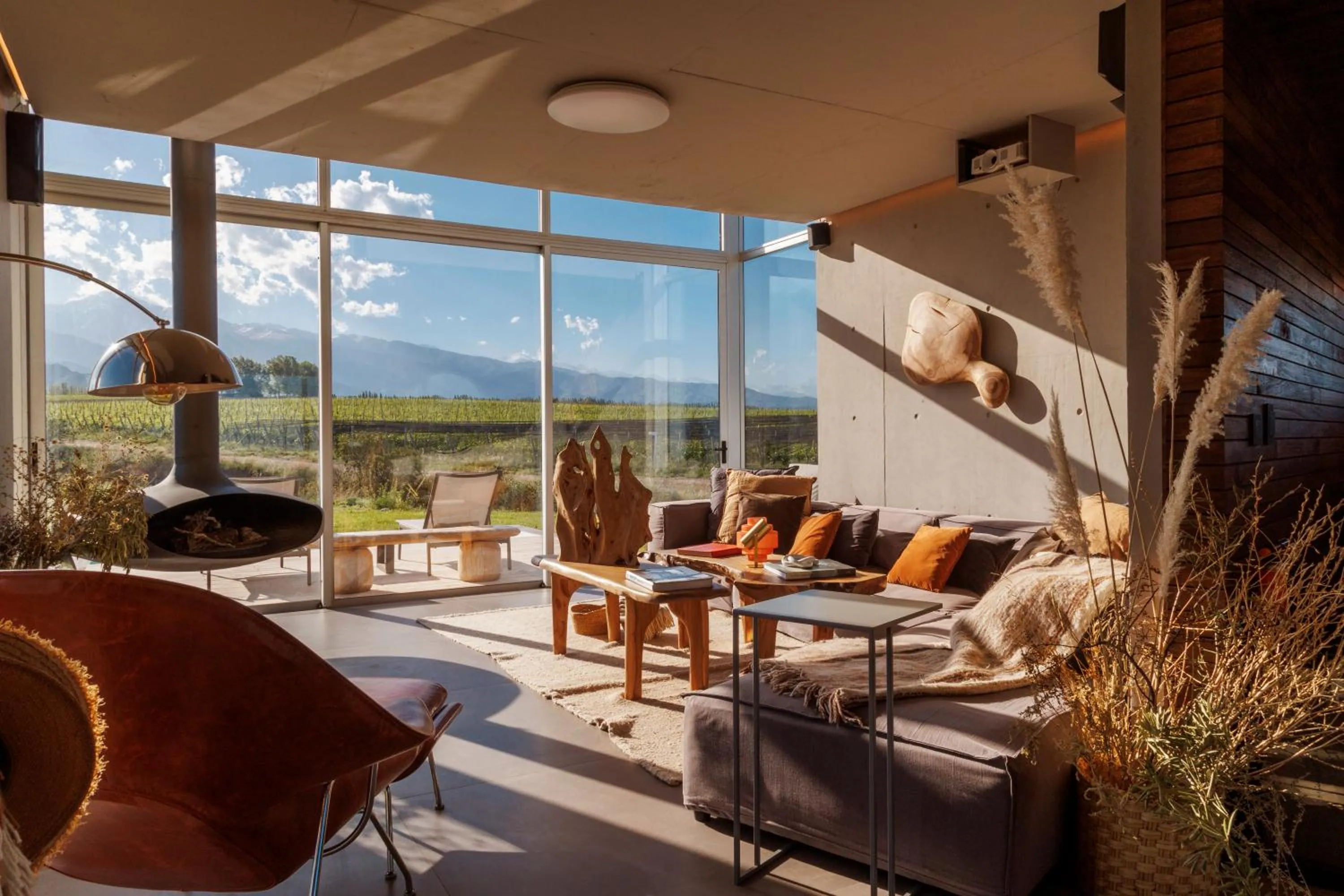 Living room in Casa de Uco Vineyards and Wine Resort