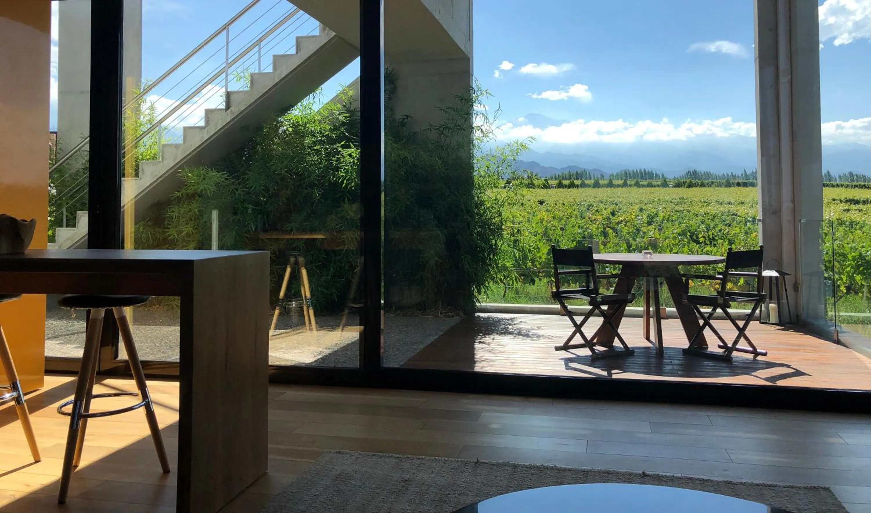 Dining area in Casa de Uco Vineyards and Wine Resort