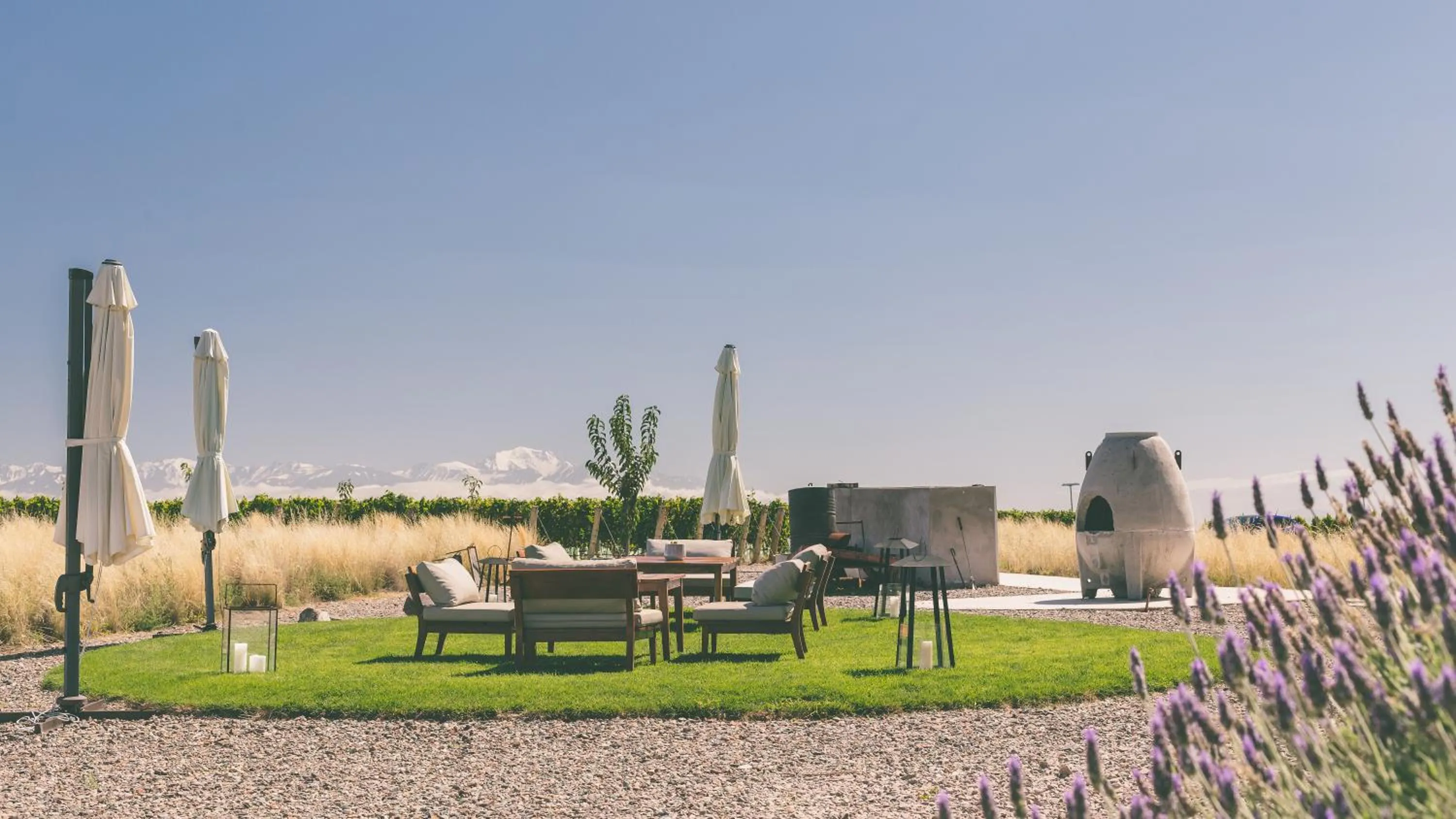 Garden in Casa de Uco Vineyards and Wine Resort