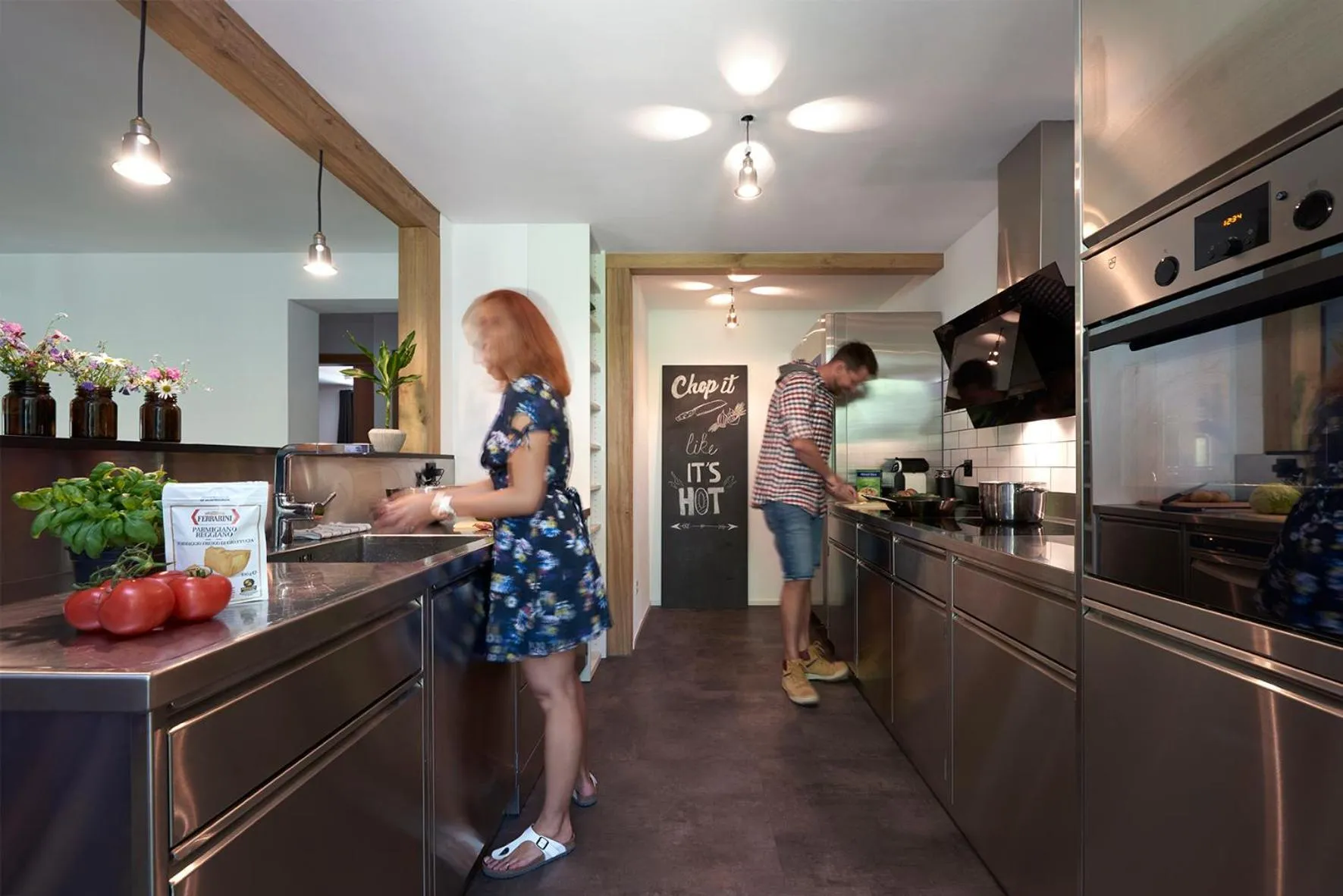 Communal kitchen in Chalet Turbina