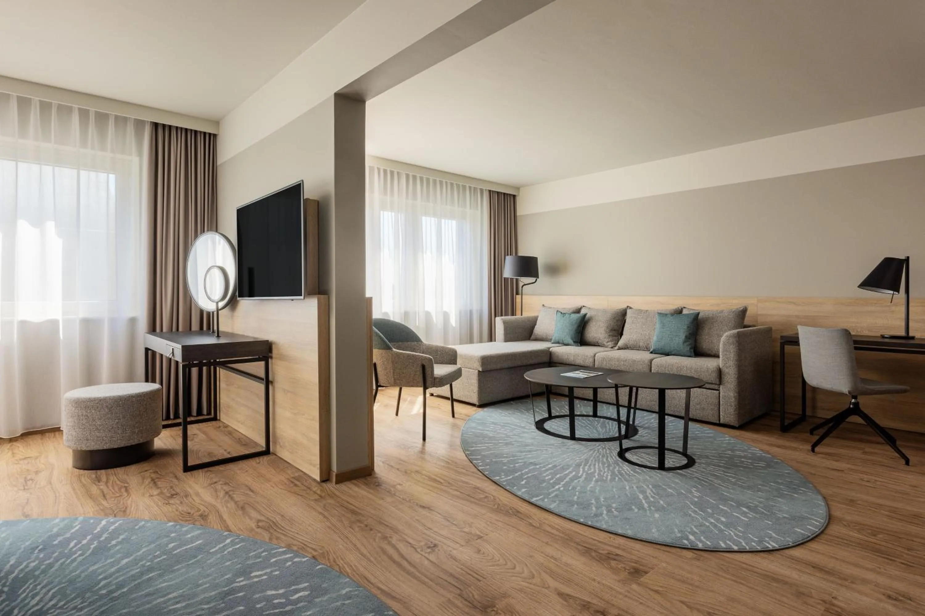 Living room in Basel Marriott Hotel