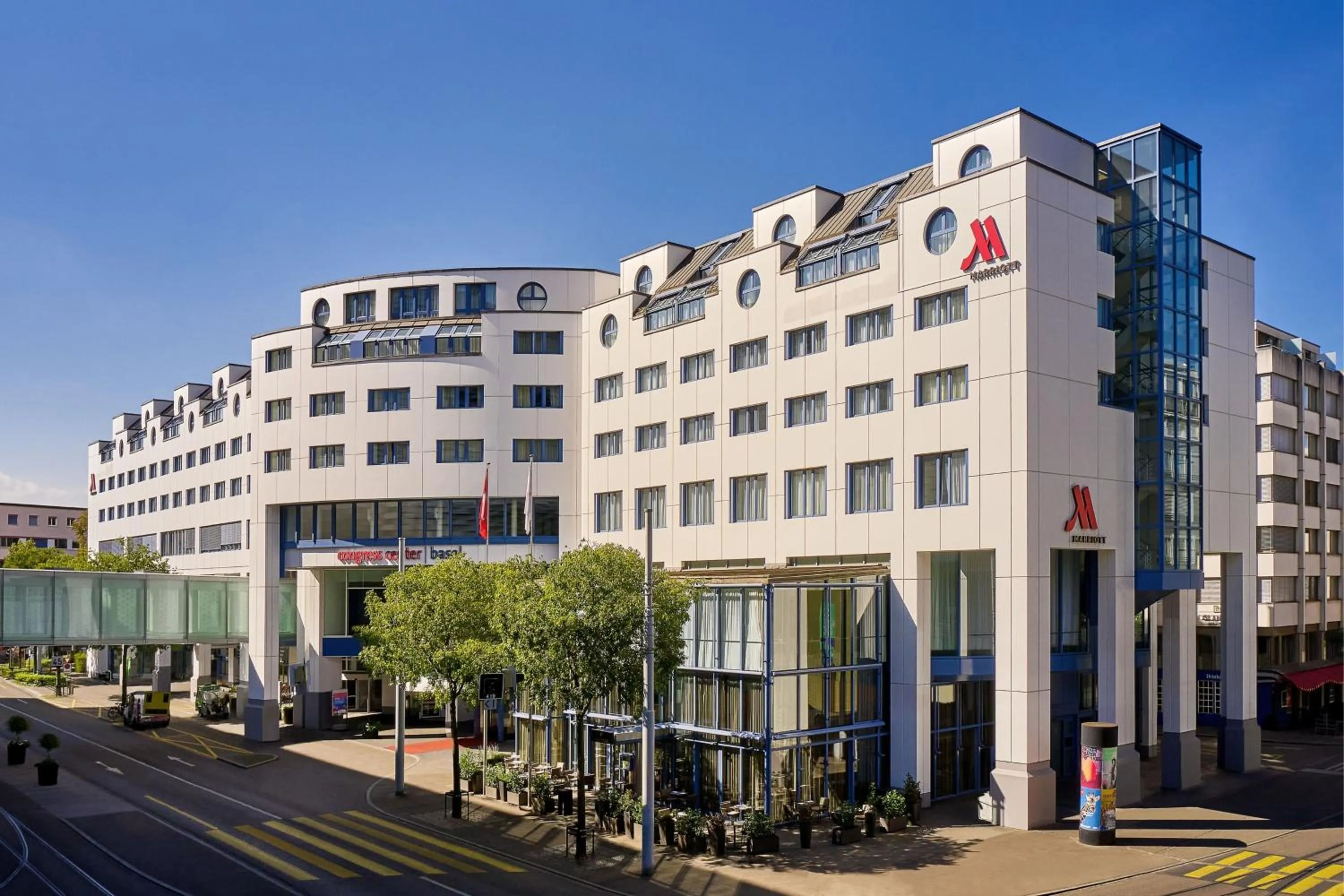 Property building in Basel Marriott Hotel