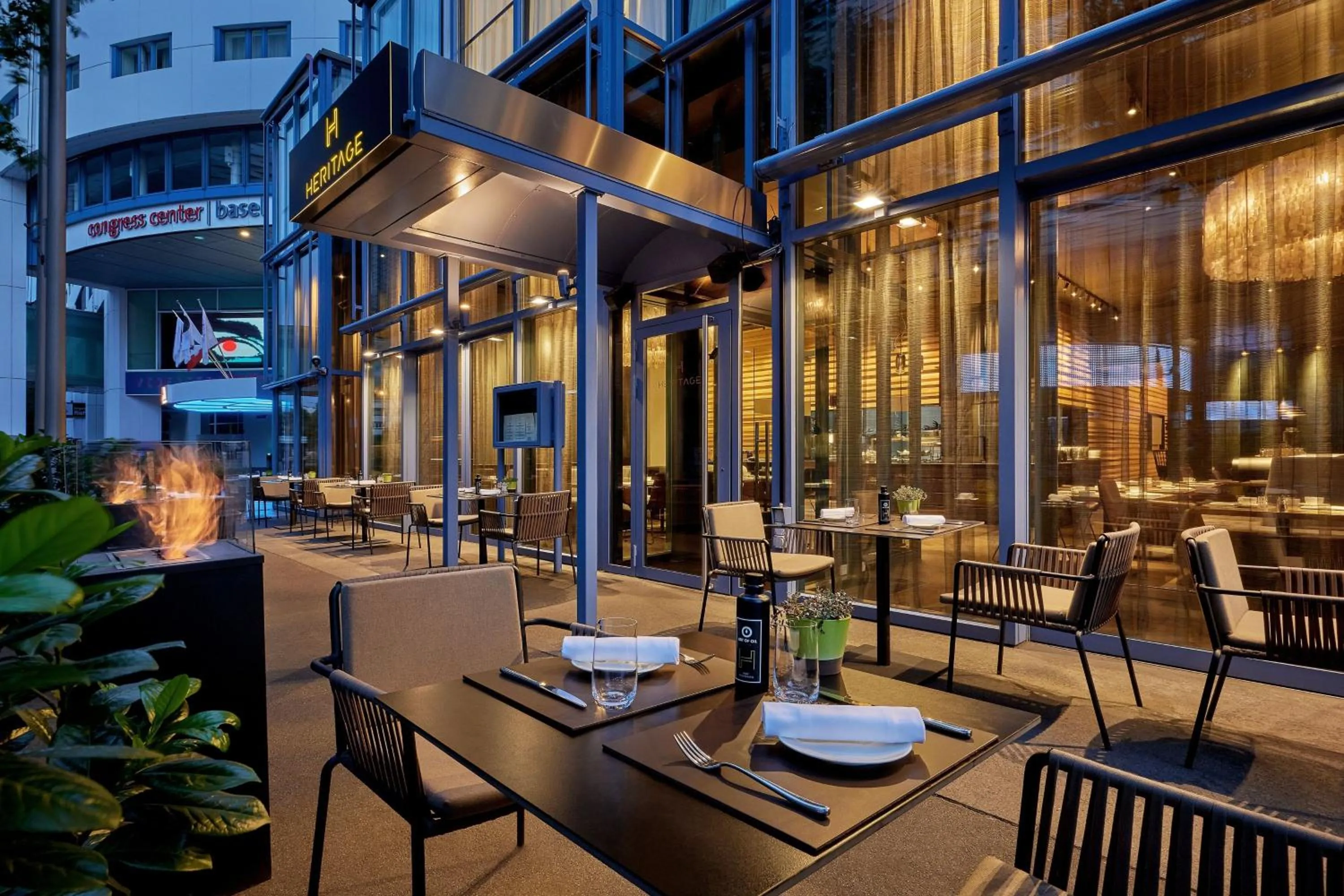 Restaurant/places to eat in Basel Marriott Hotel