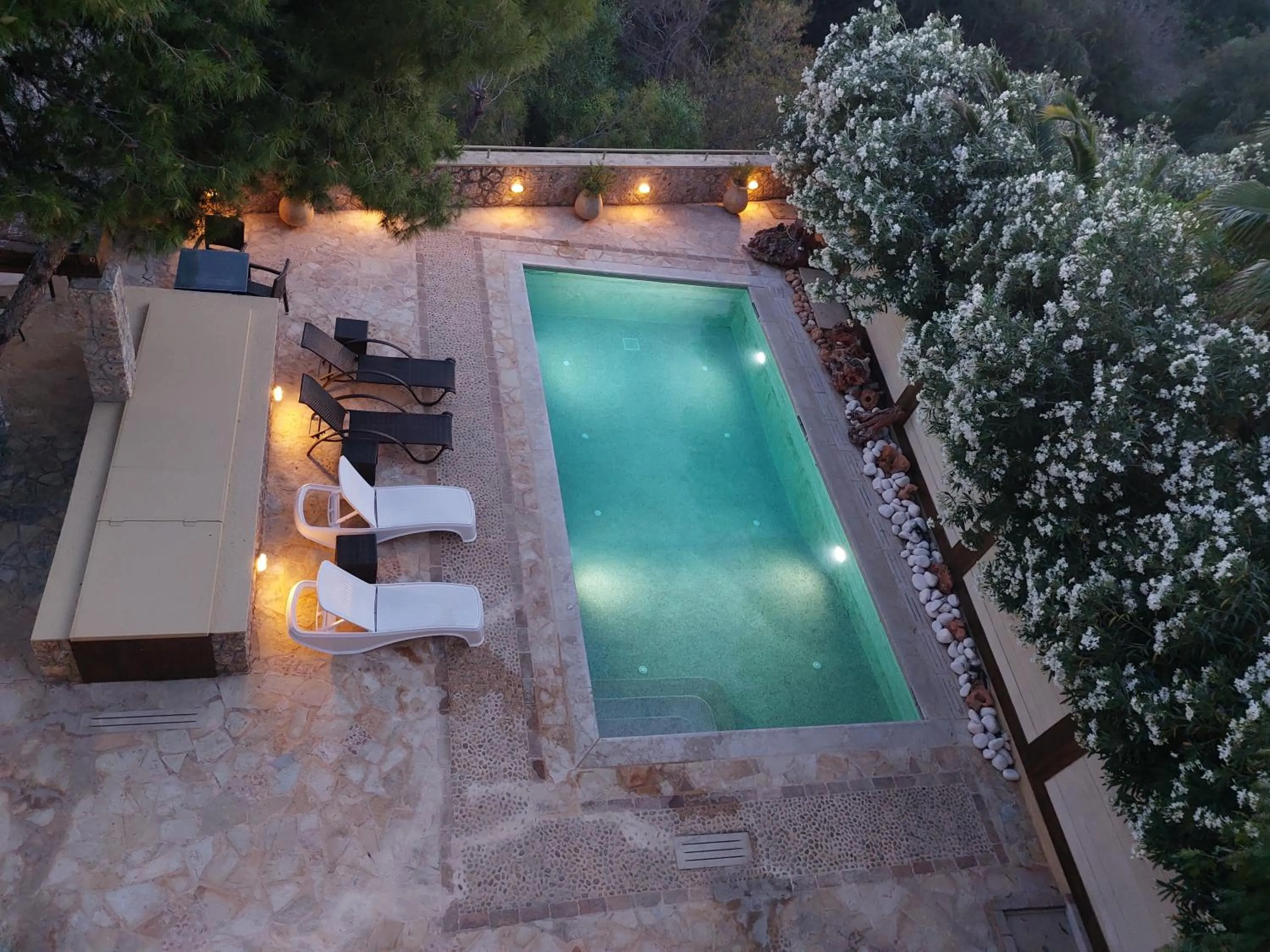 Pool view in PLEIADES lUXURY APARTMENTS