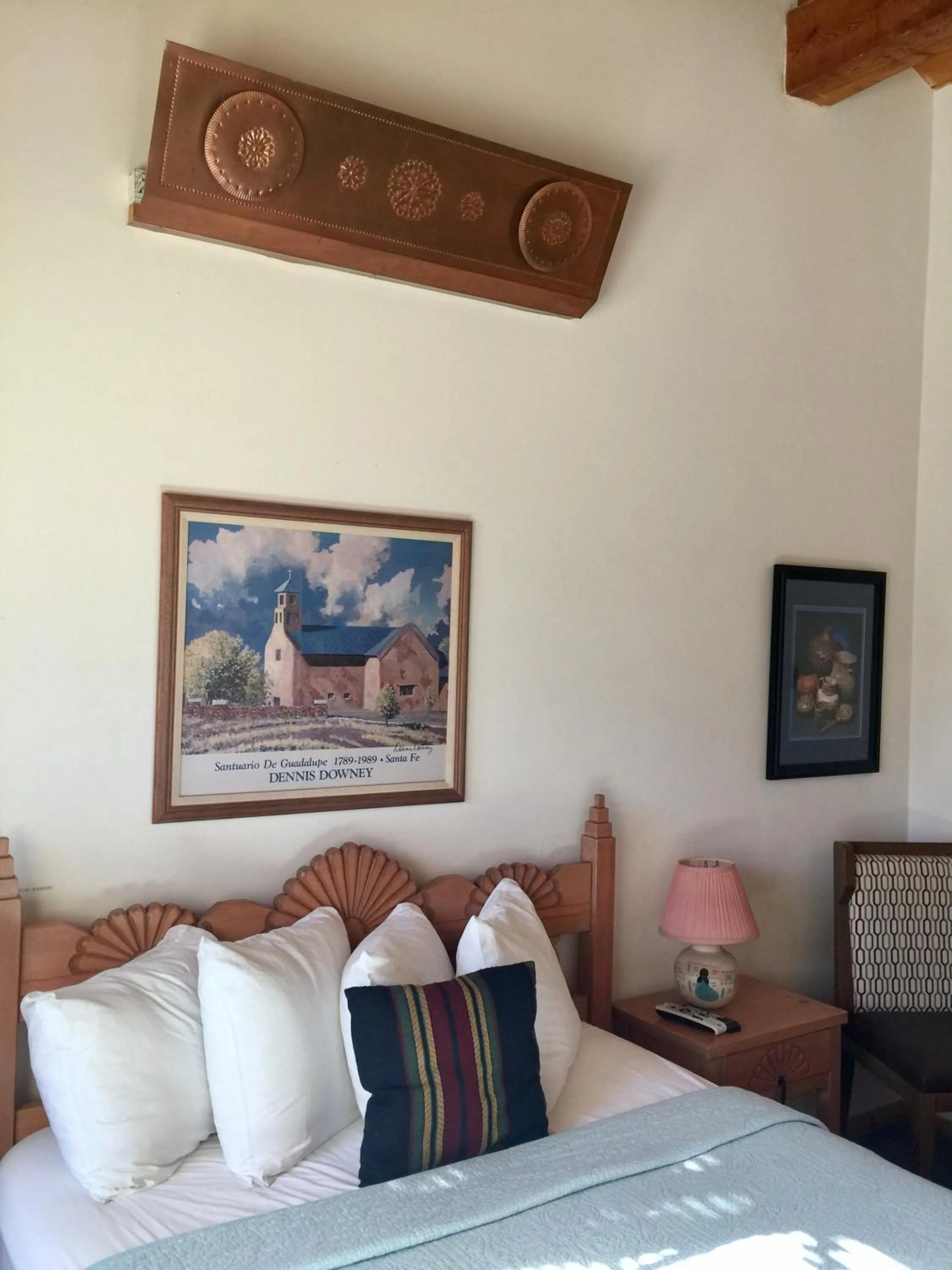 Decorative detail, Bed in Guadalupe Inn