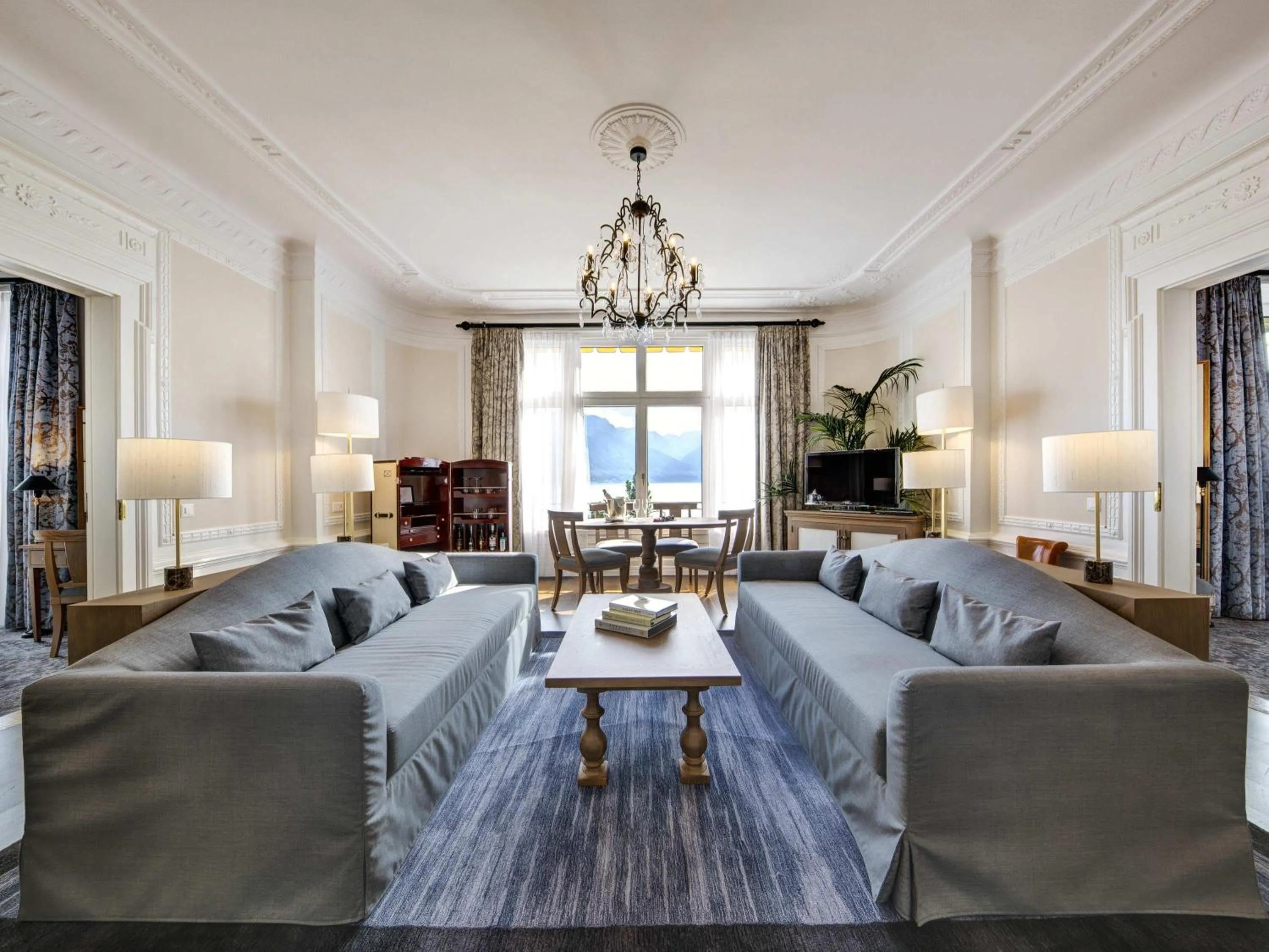 Bedroom in Fairmont Le Montreux Palace