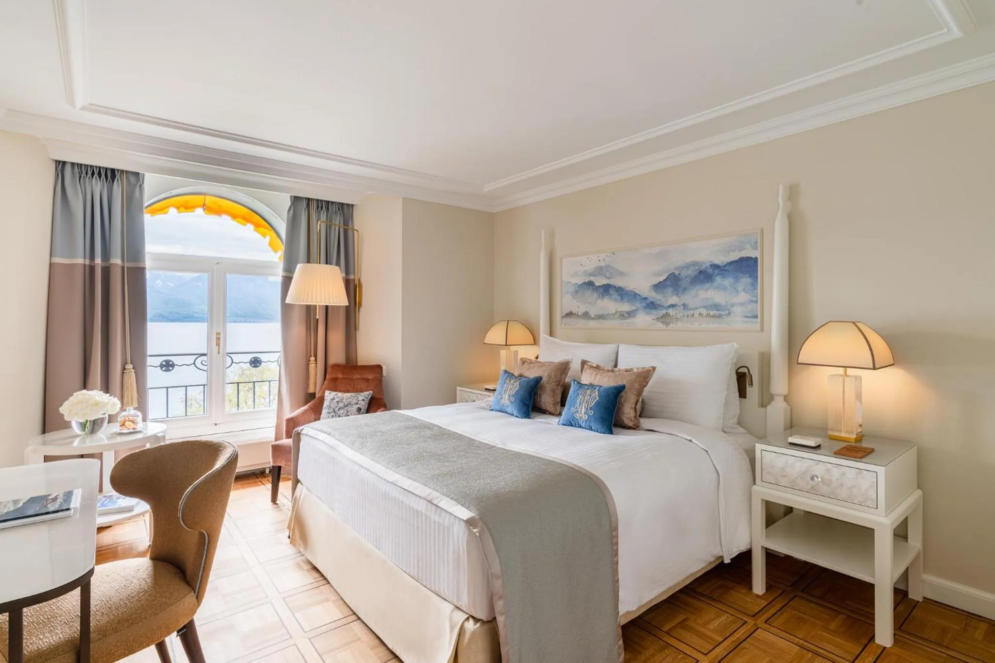 Superior Double Room - Lake Side in Fairmont Le Montreux Palace