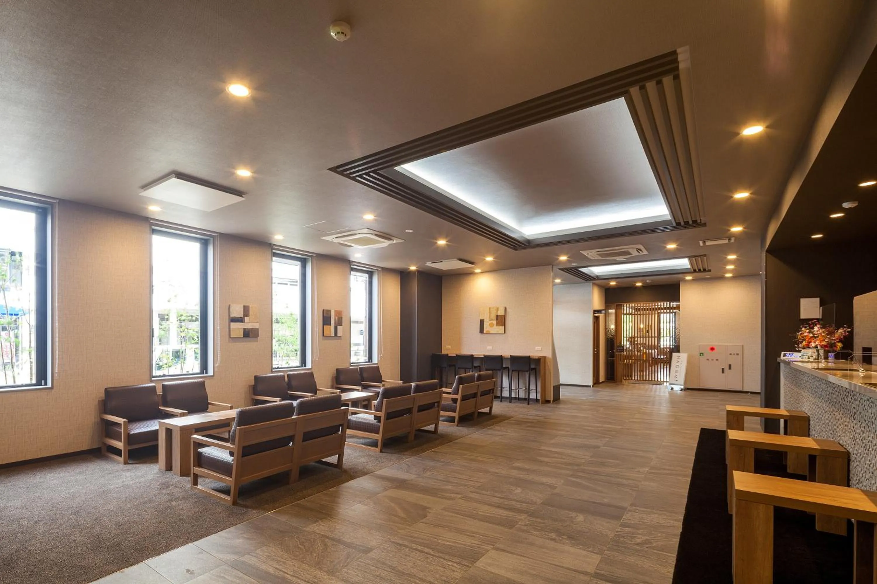 Lobby or reception in Hotel Route-Inn Mihara Ekimae