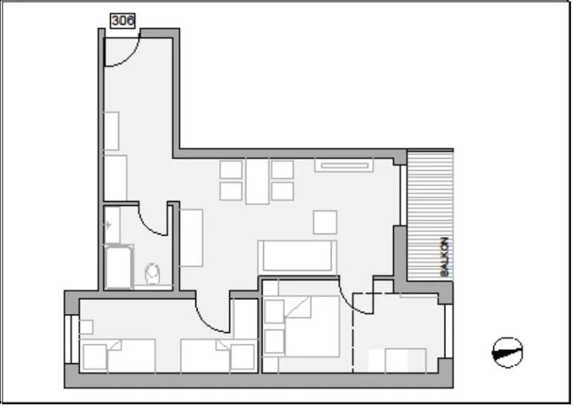 Photo of the whole room in Apartmenthotel Oberstdorf