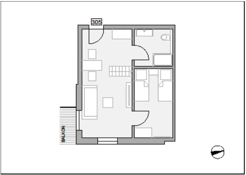 Photo of the whole room in Apartmenthotel Oberstdorf