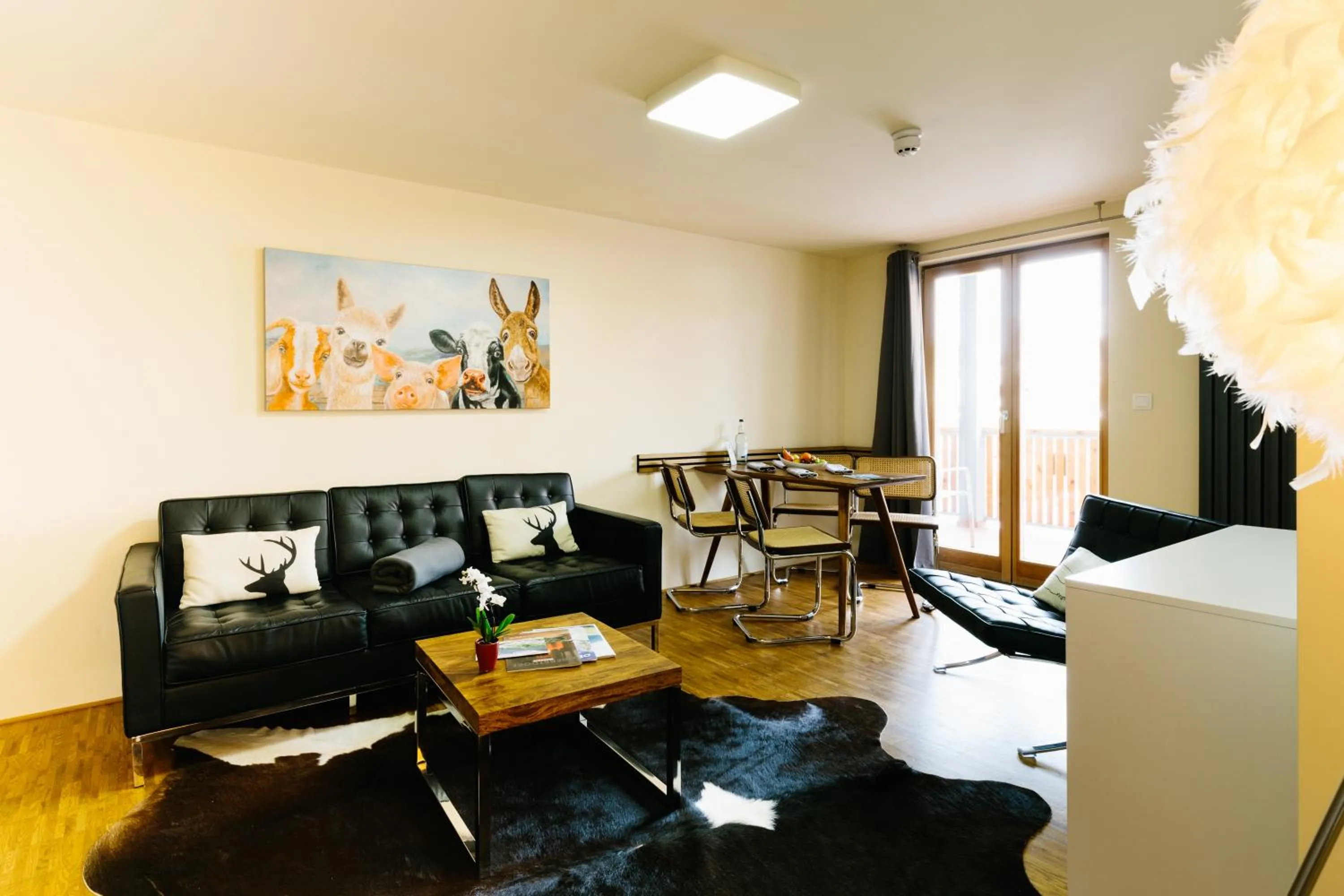 Living room in Apartmenthotel Oberstdorf