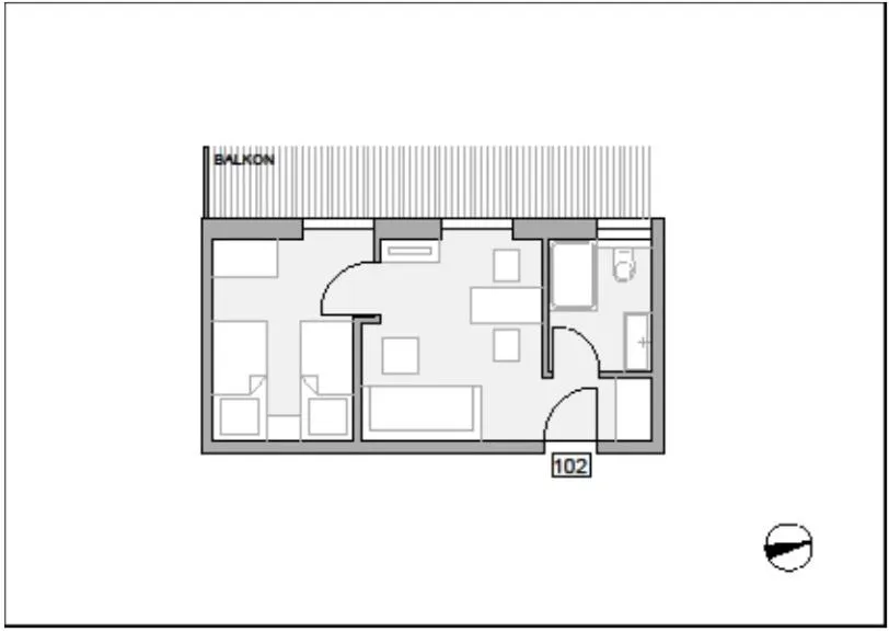 Photo of the whole room in Apartmenthotel Oberstdorf