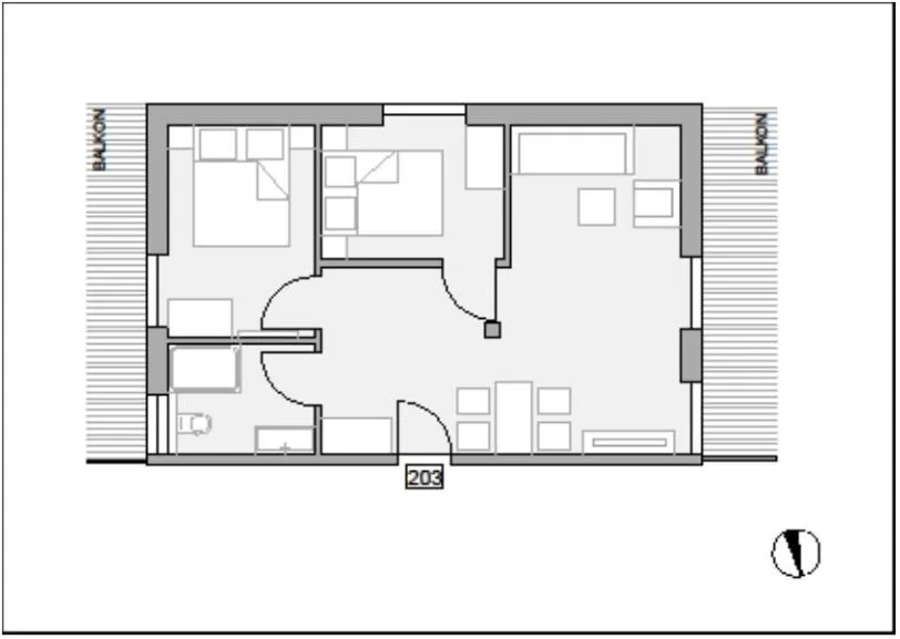 Photo of the whole room in Apartmenthotel Oberstdorf
