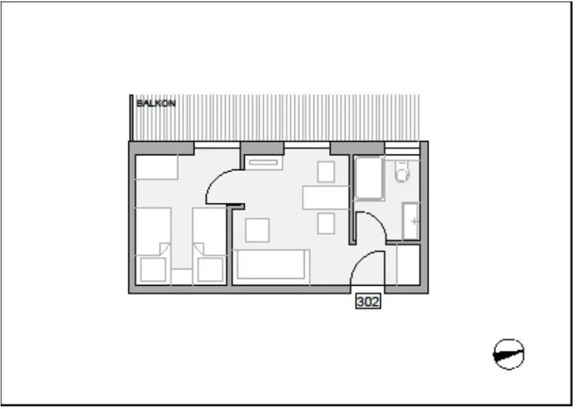 Photo of the whole room in Apartmenthotel Oberstdorf