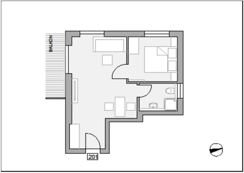 Photo of the whole room in Apartmenthotel Oberstdorf