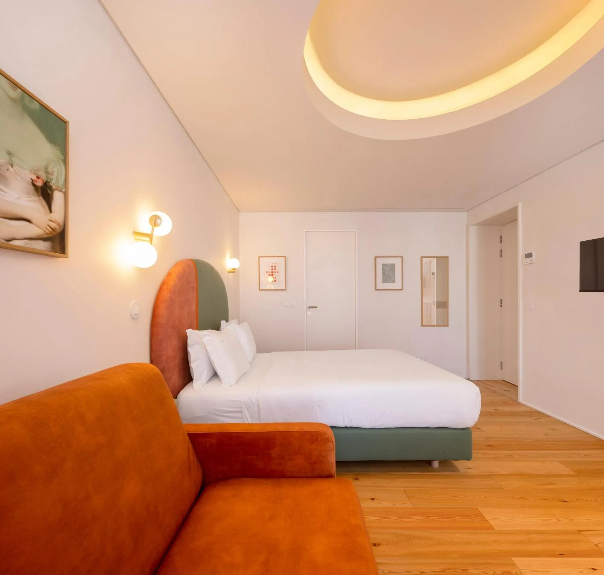 Bedroom, Bed in Lisbon Serviced Apartments - Estrela