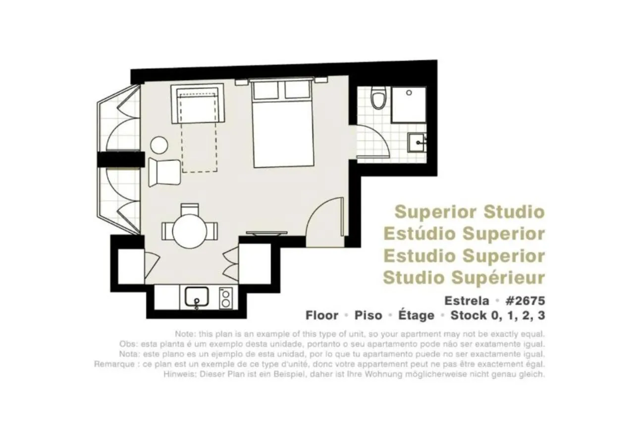 Floor plan in Lisbon Serviced Apartments - Estrela