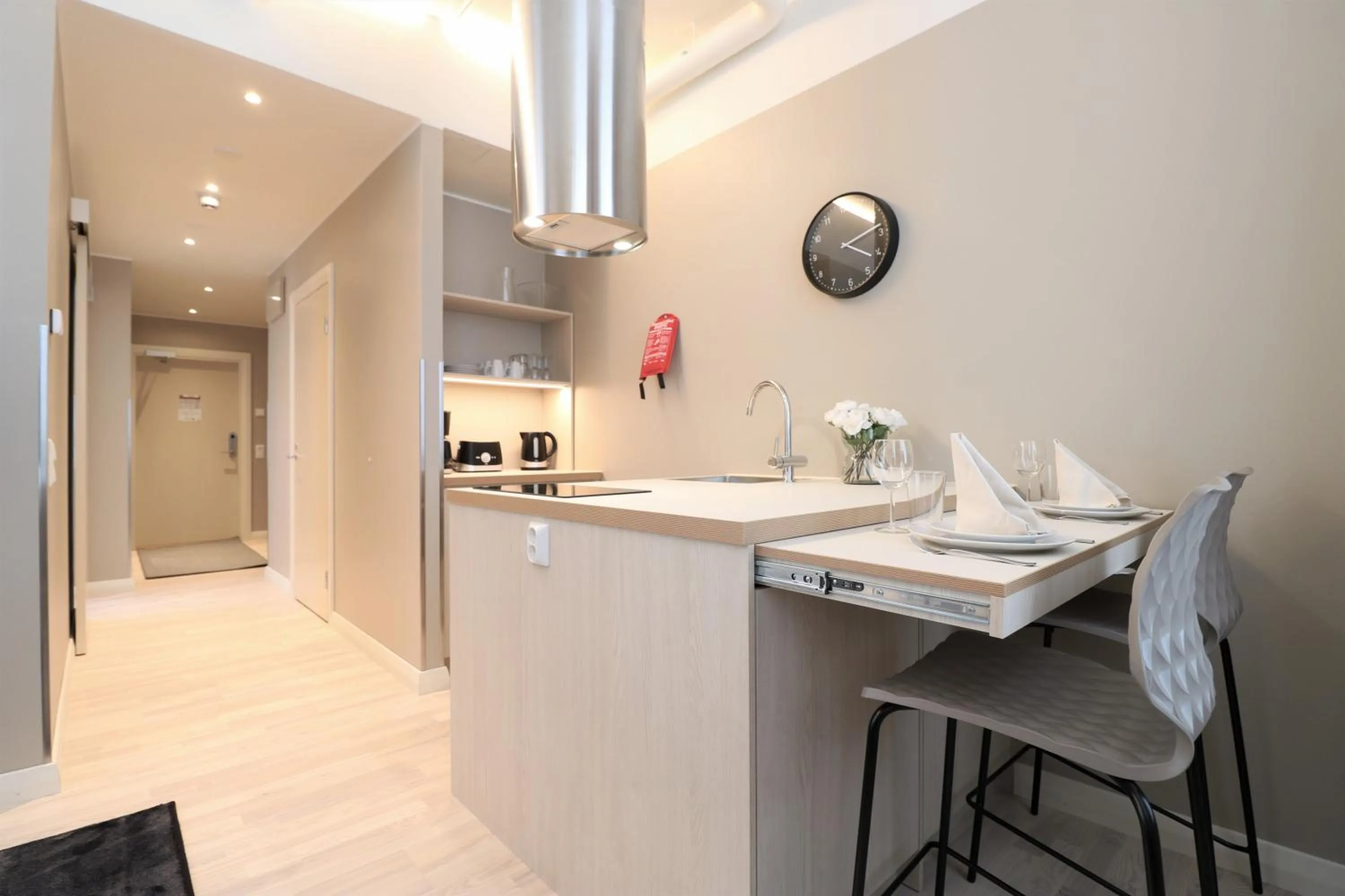 kitchen in Forenom Aparthotel Vaasa