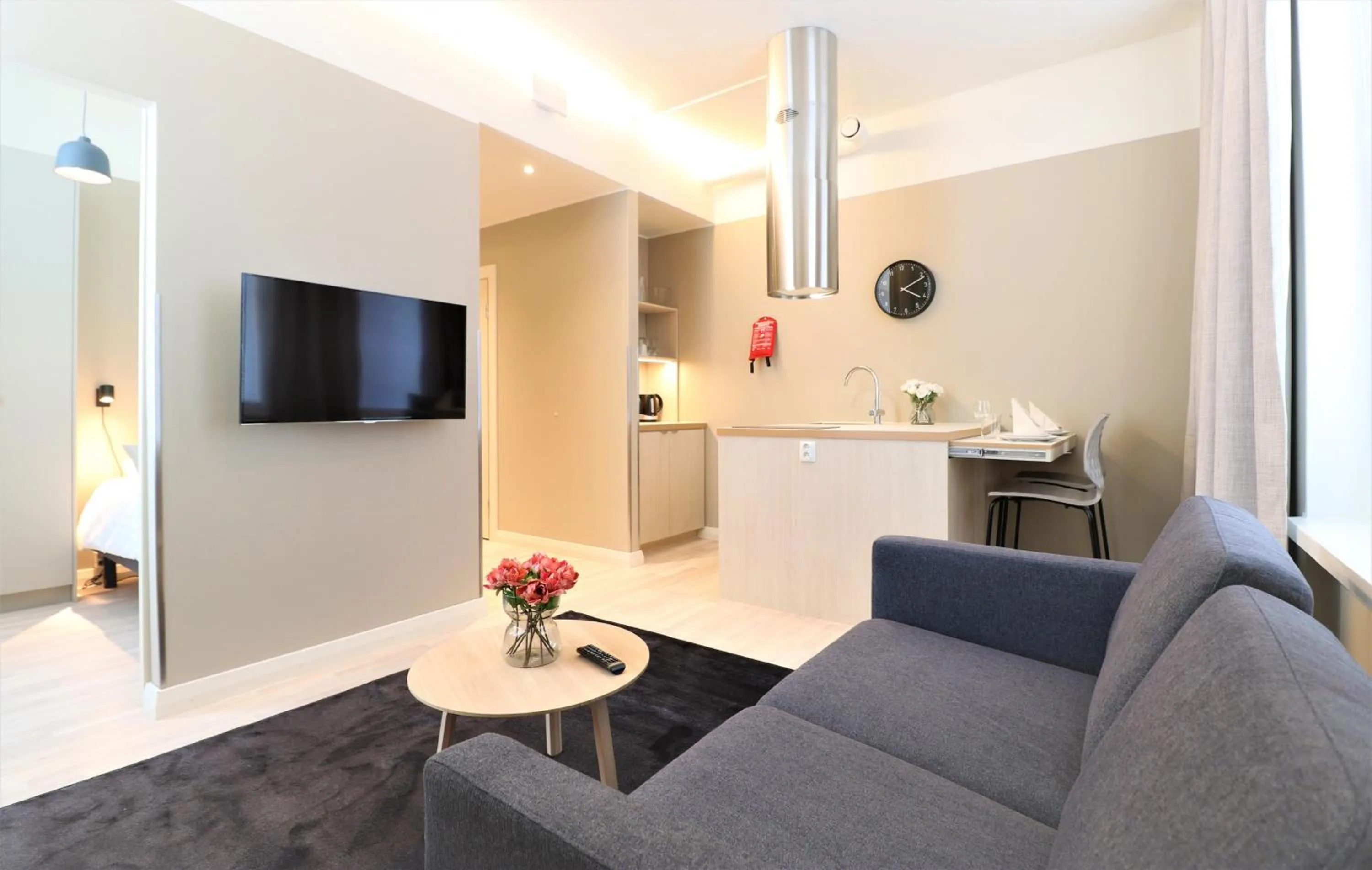Living room in Forenom Aparthotel Vaasa