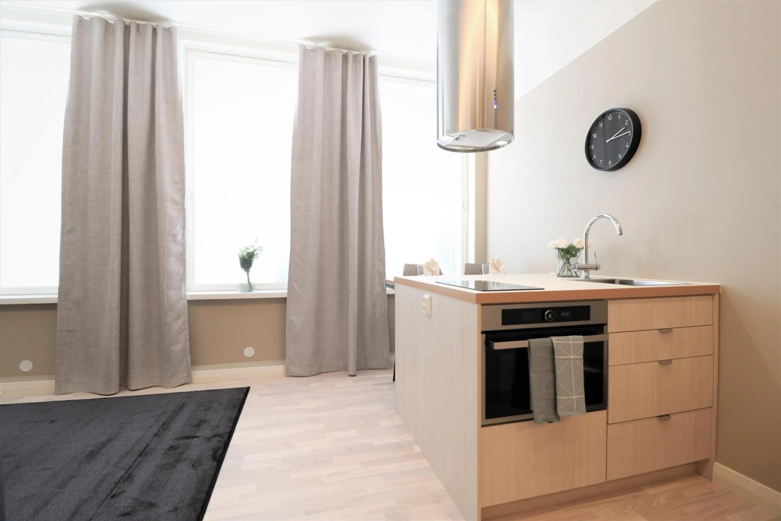 Kitchen or kitchenette in Forenom Aparthotel Vaasa