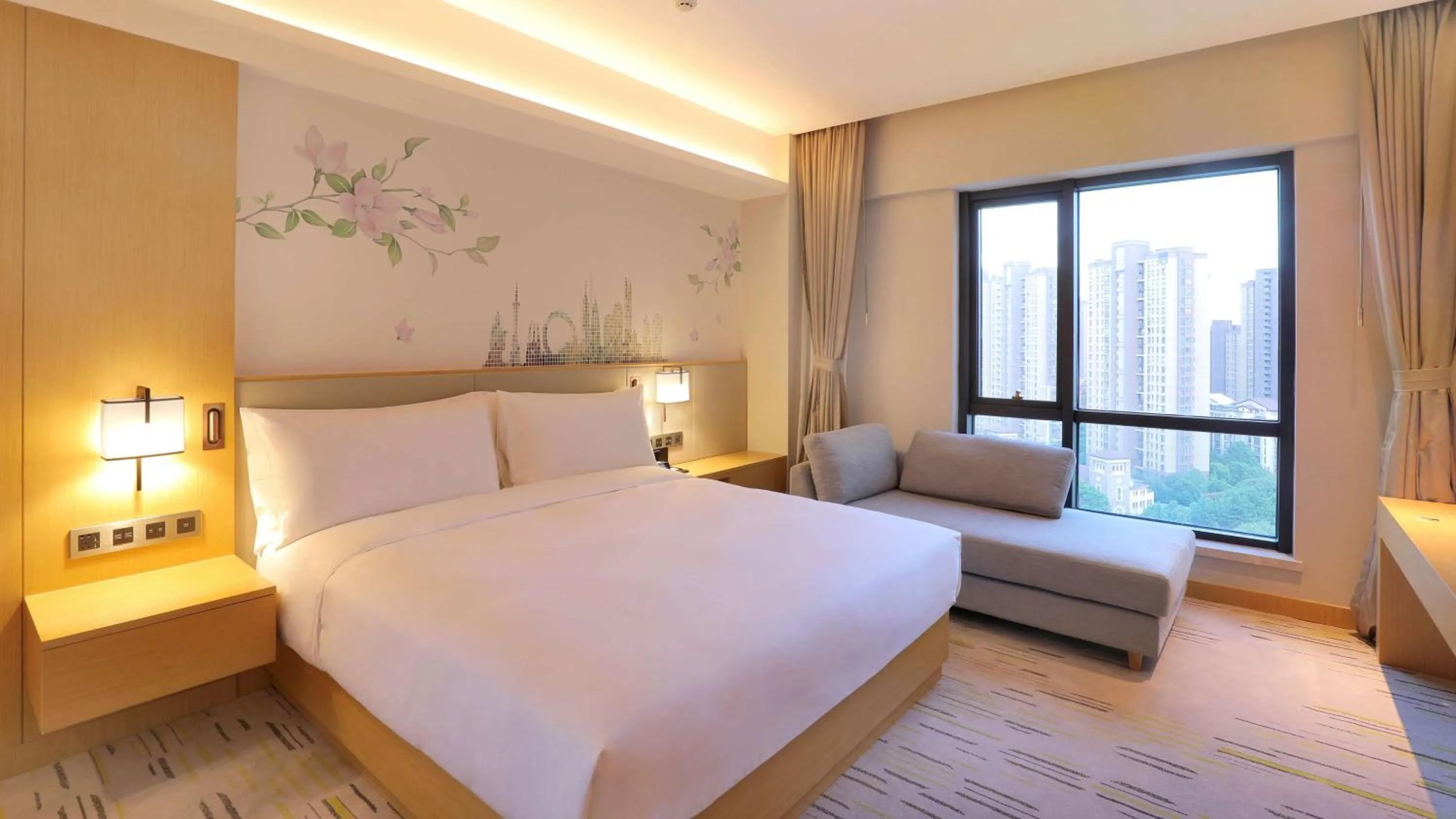 Bed in Hilton Garden Inn Changzhou Xinbei