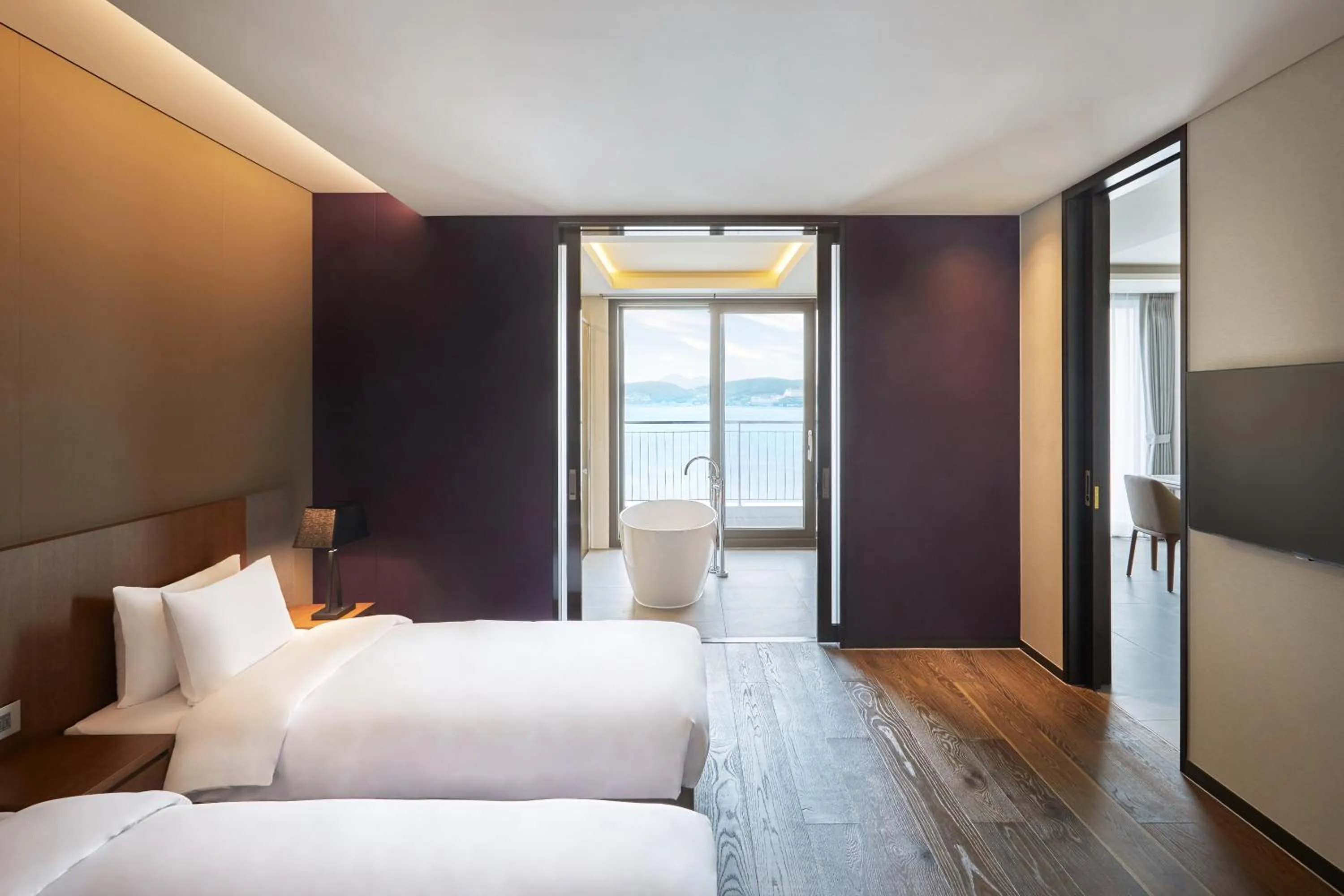 Bed in Yeosu Belle Mer