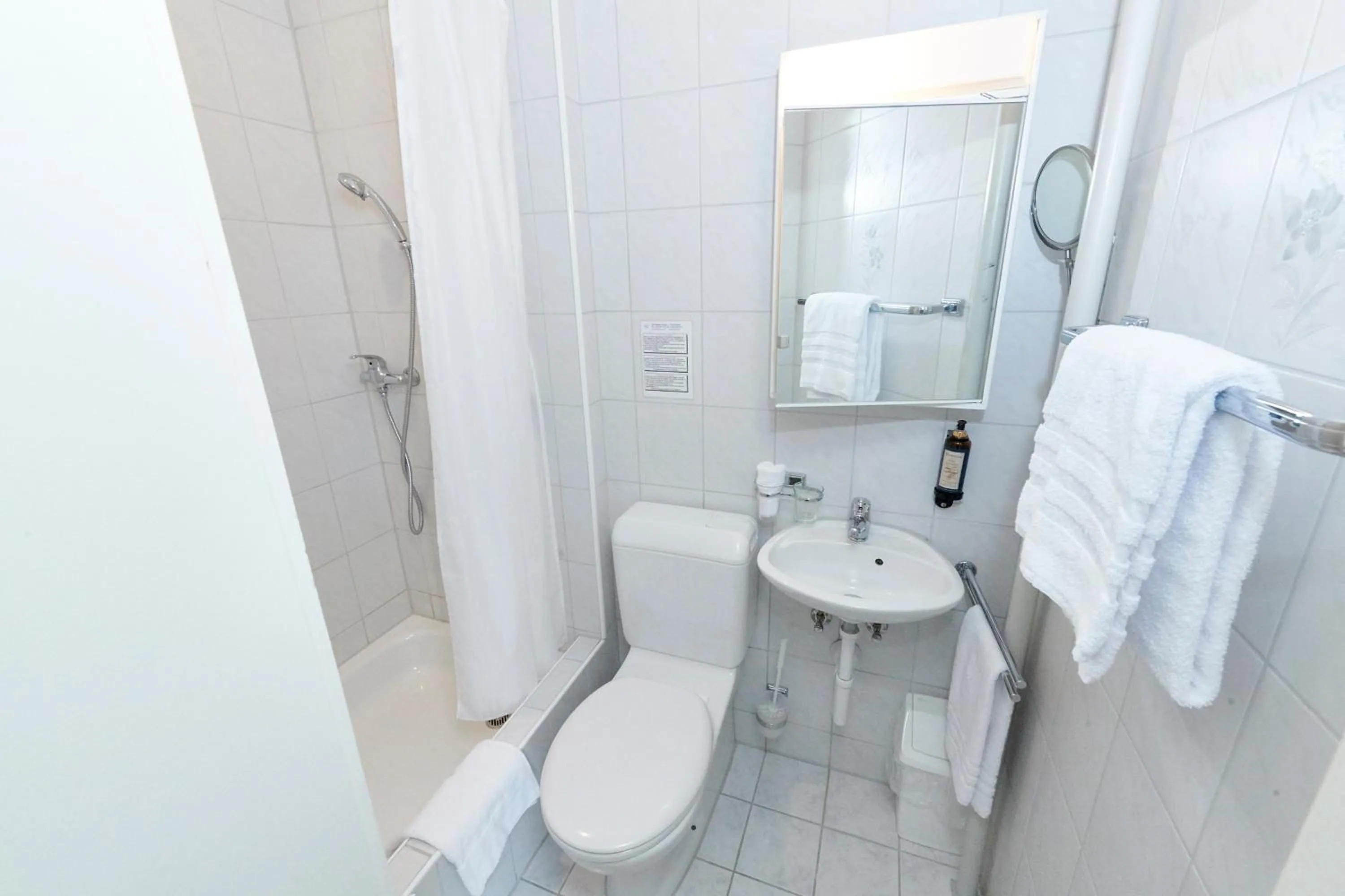 Bathroom in BALEGRA City Hotel Basel Contactless Self Check-in