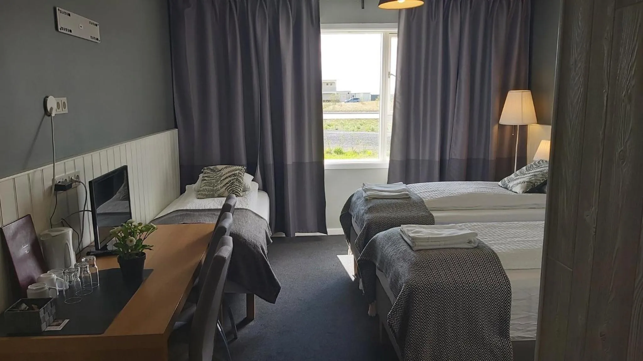 Bedroom, Bed in Hotel Kanslarinn Hella