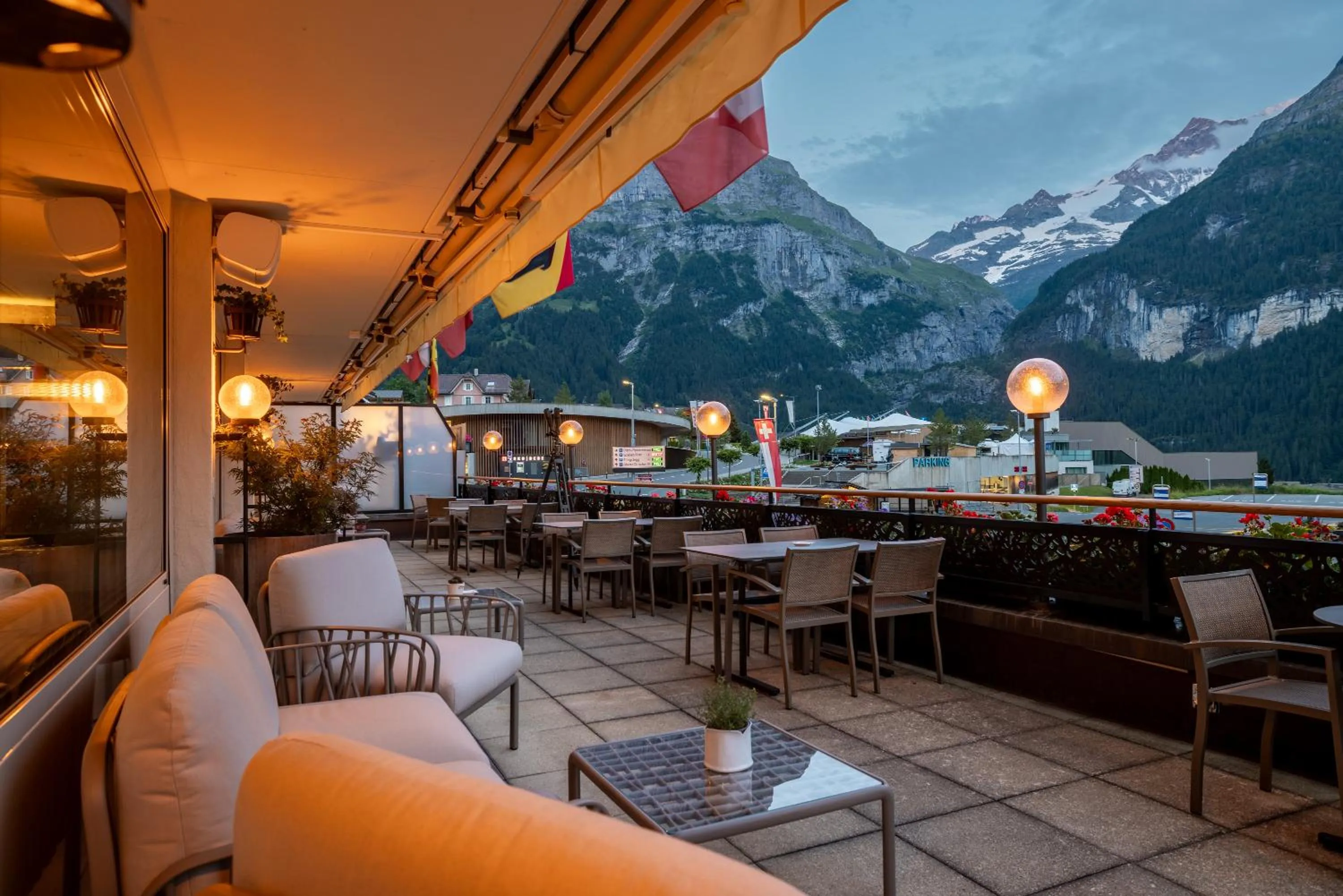 Mountain view in Hotel Kreuz & Post Grindelwald