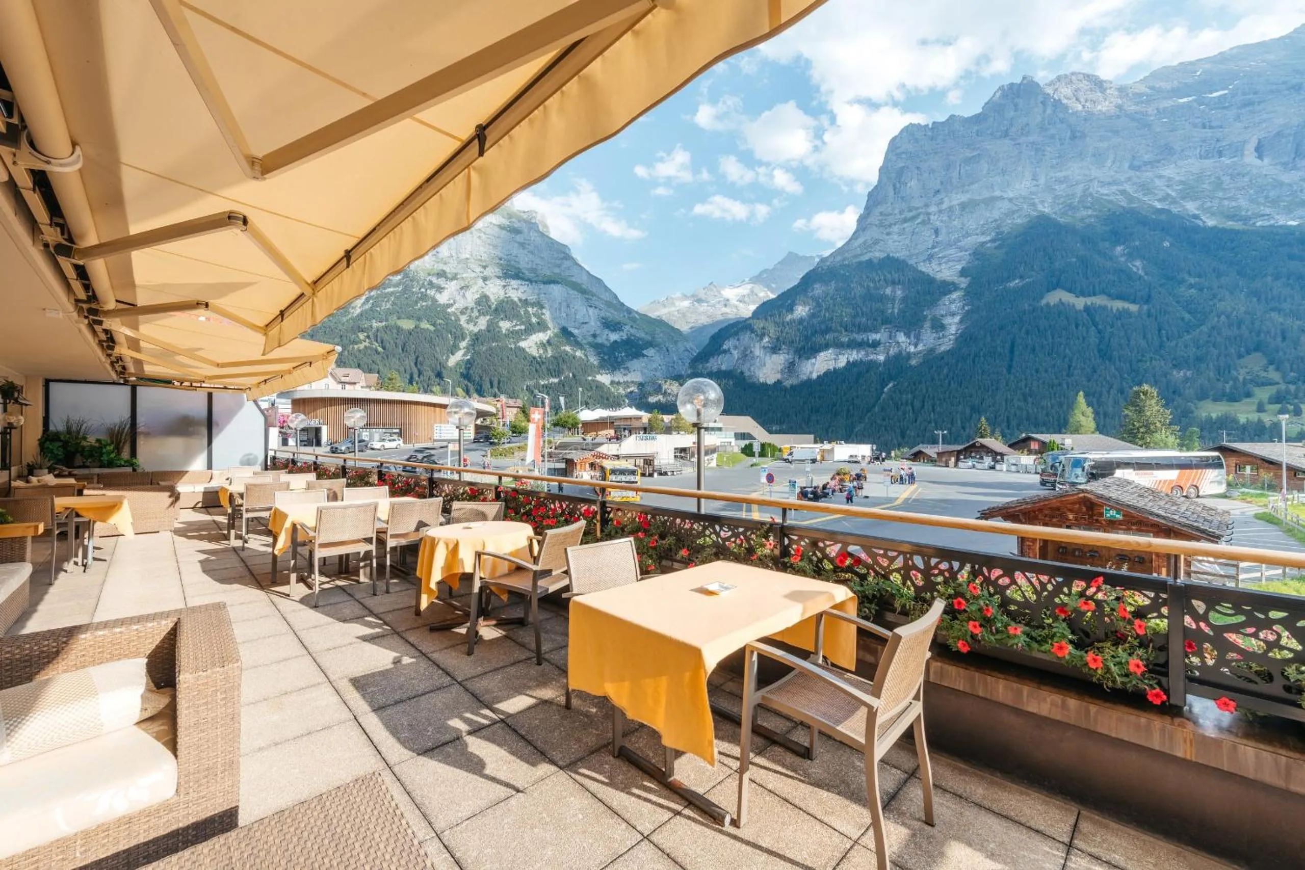 Balcony/Terrace in Hotel Kreuz & Post Grindelwald