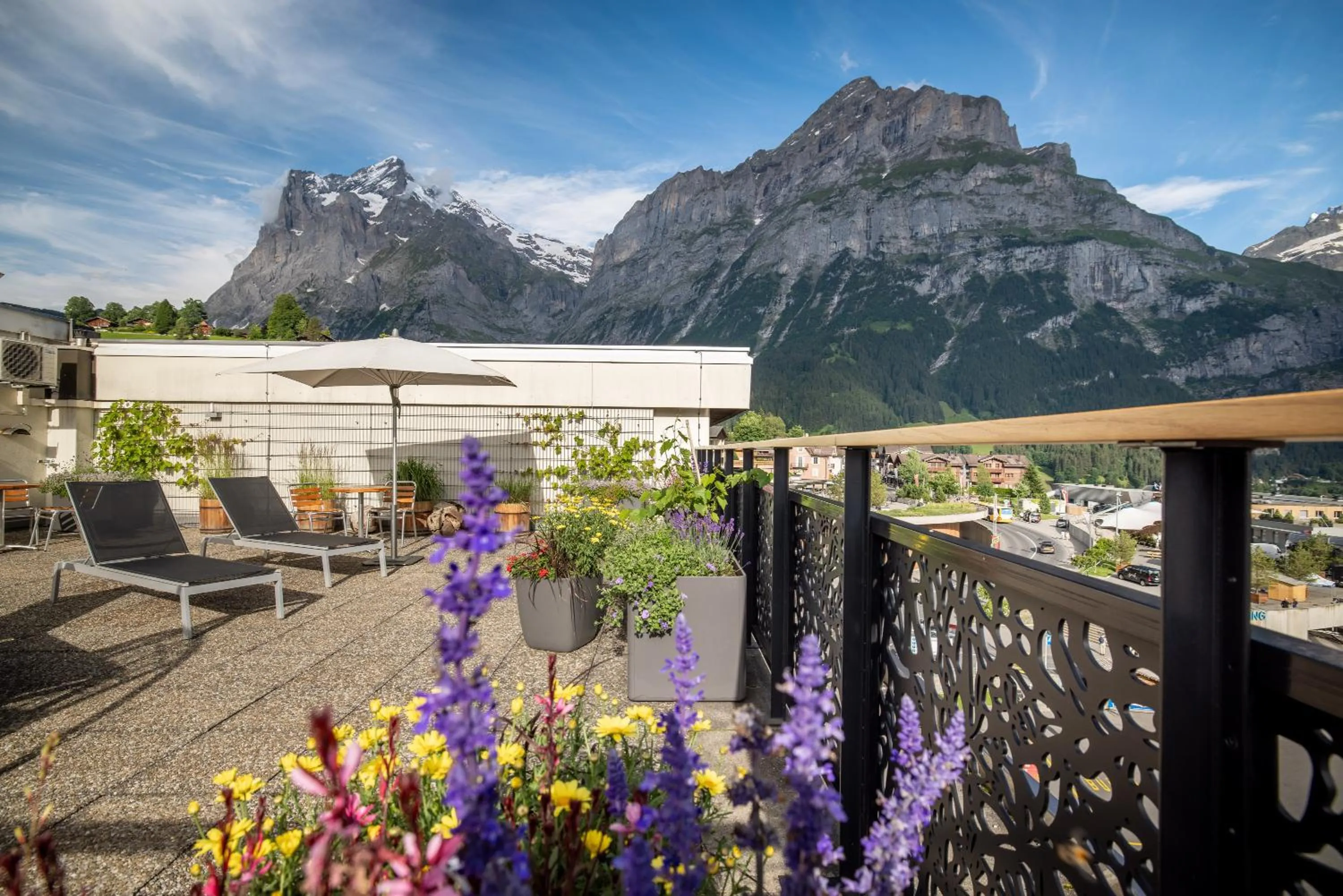 Patio in Hotel Kreuz & Post Grindelwald