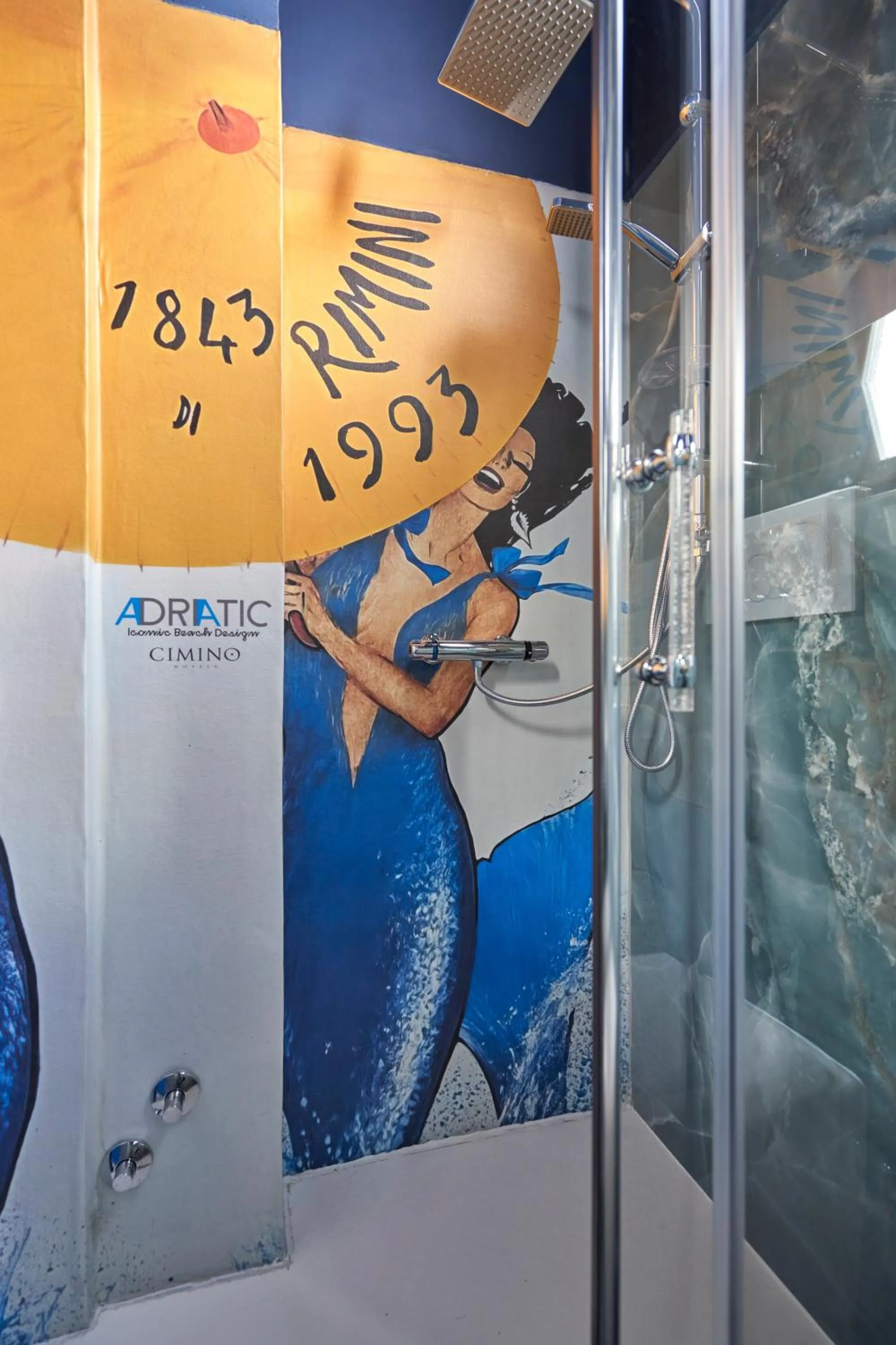 Shower in Hotel Adriatica sul Mare