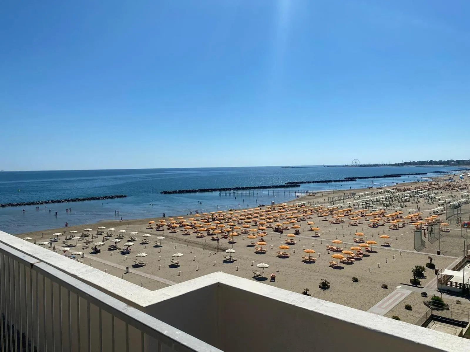 Balcony/Terrace in Hotel Adriatica sul Mare