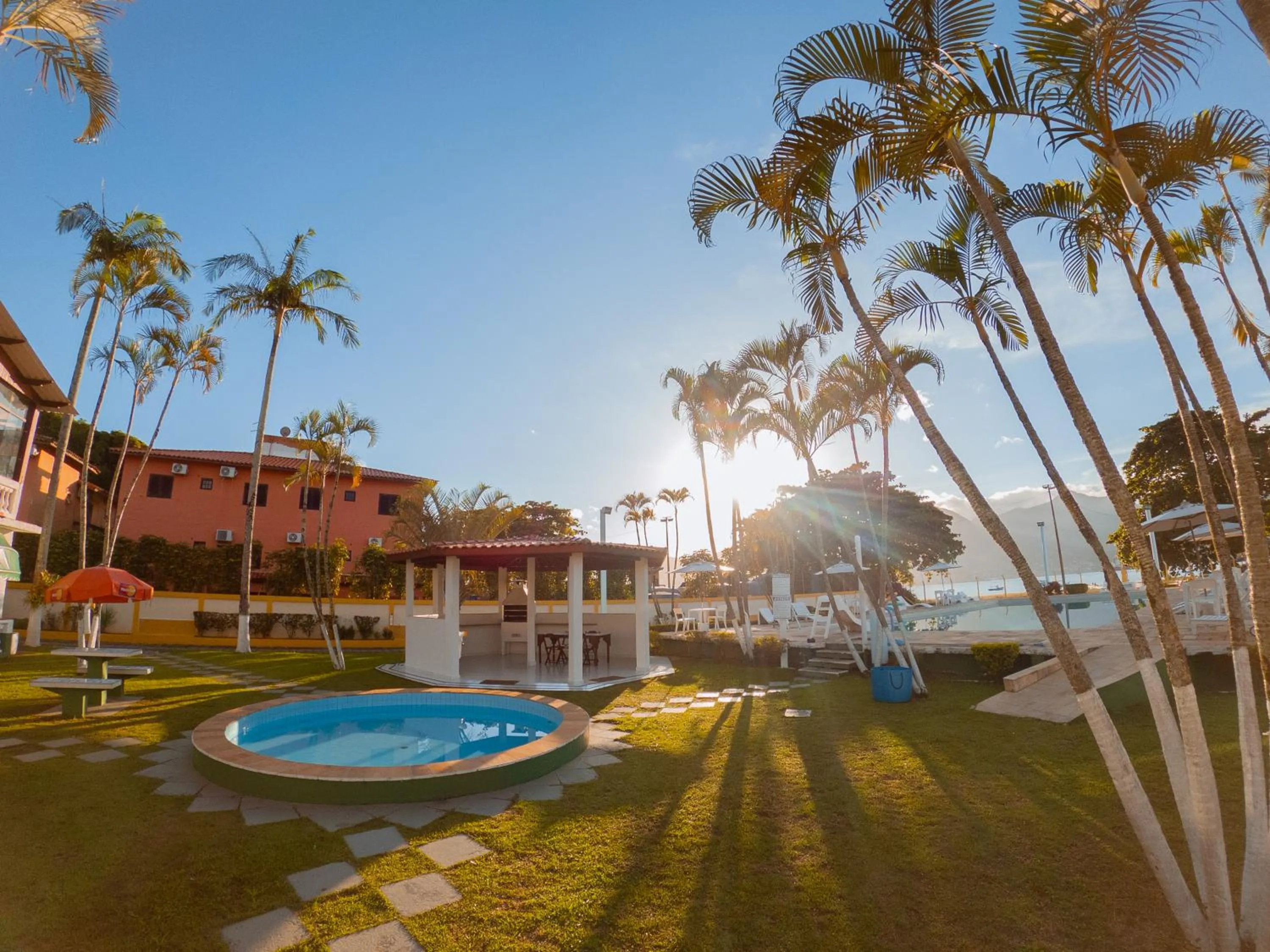 BBQ facilities in Hotel Recanto dos Pássaros