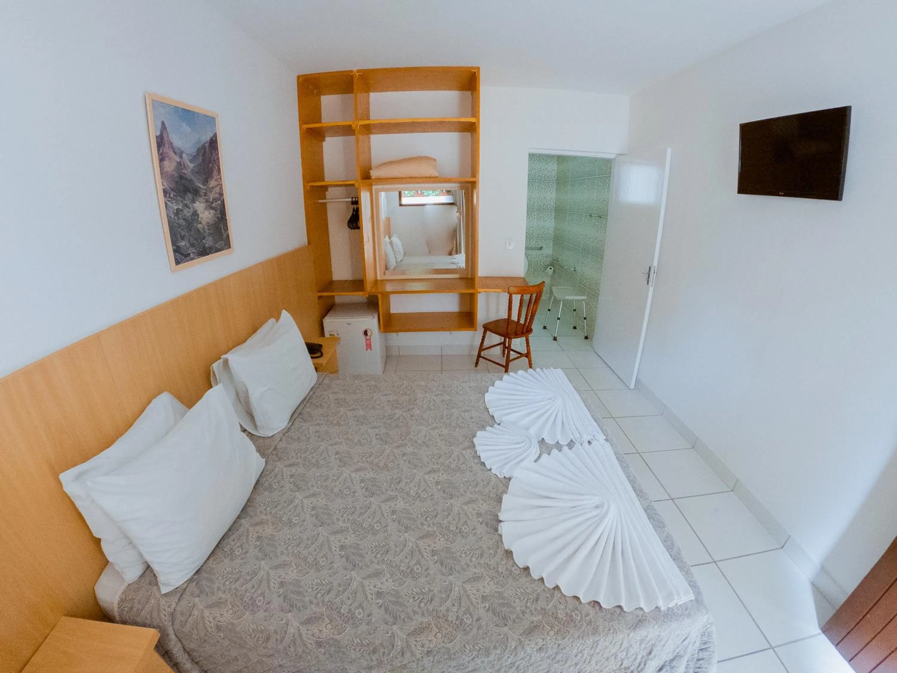 Bed in Hotel Recanto dos Pássaros