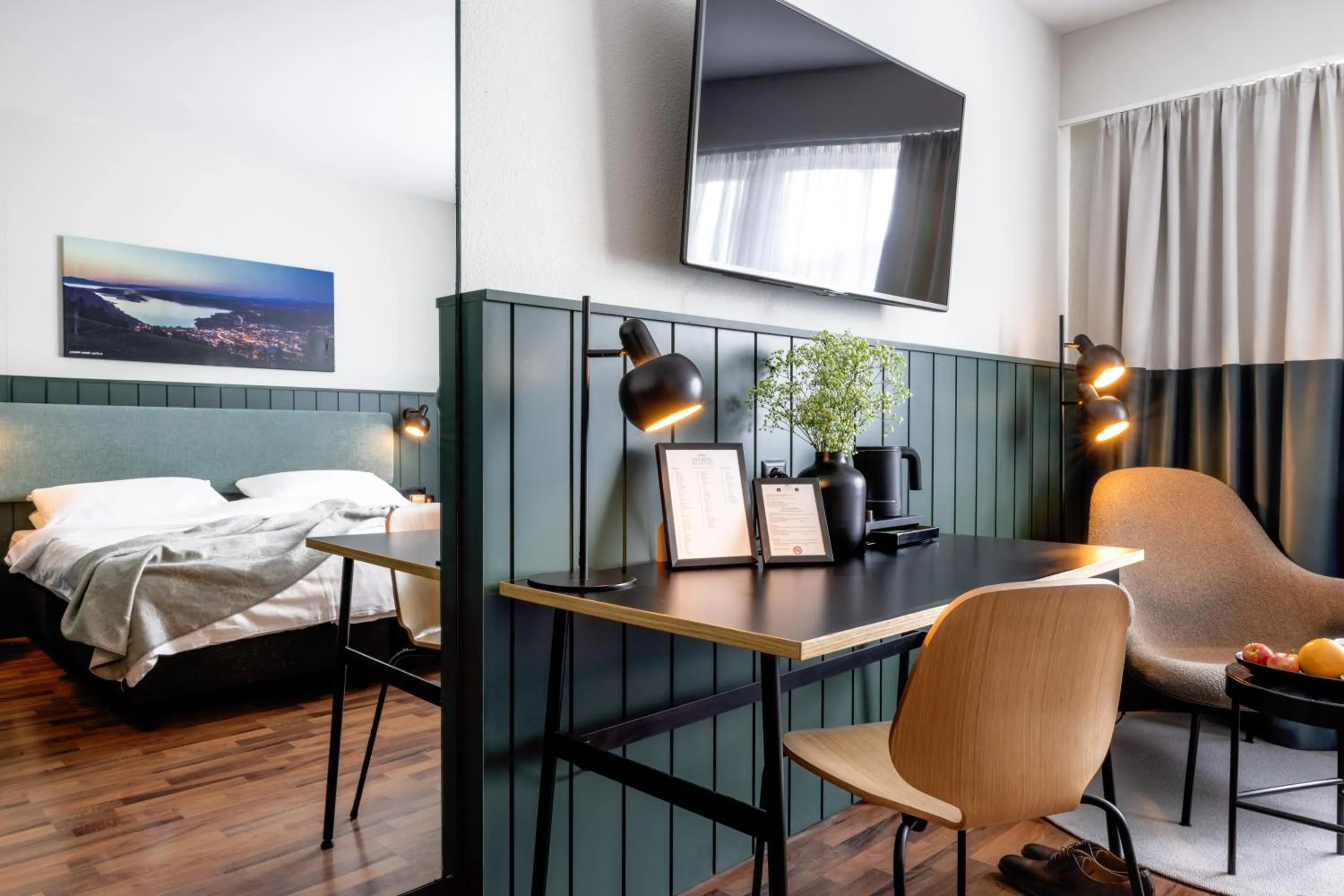Bed in City Hotel Biel Bienne Free Parking