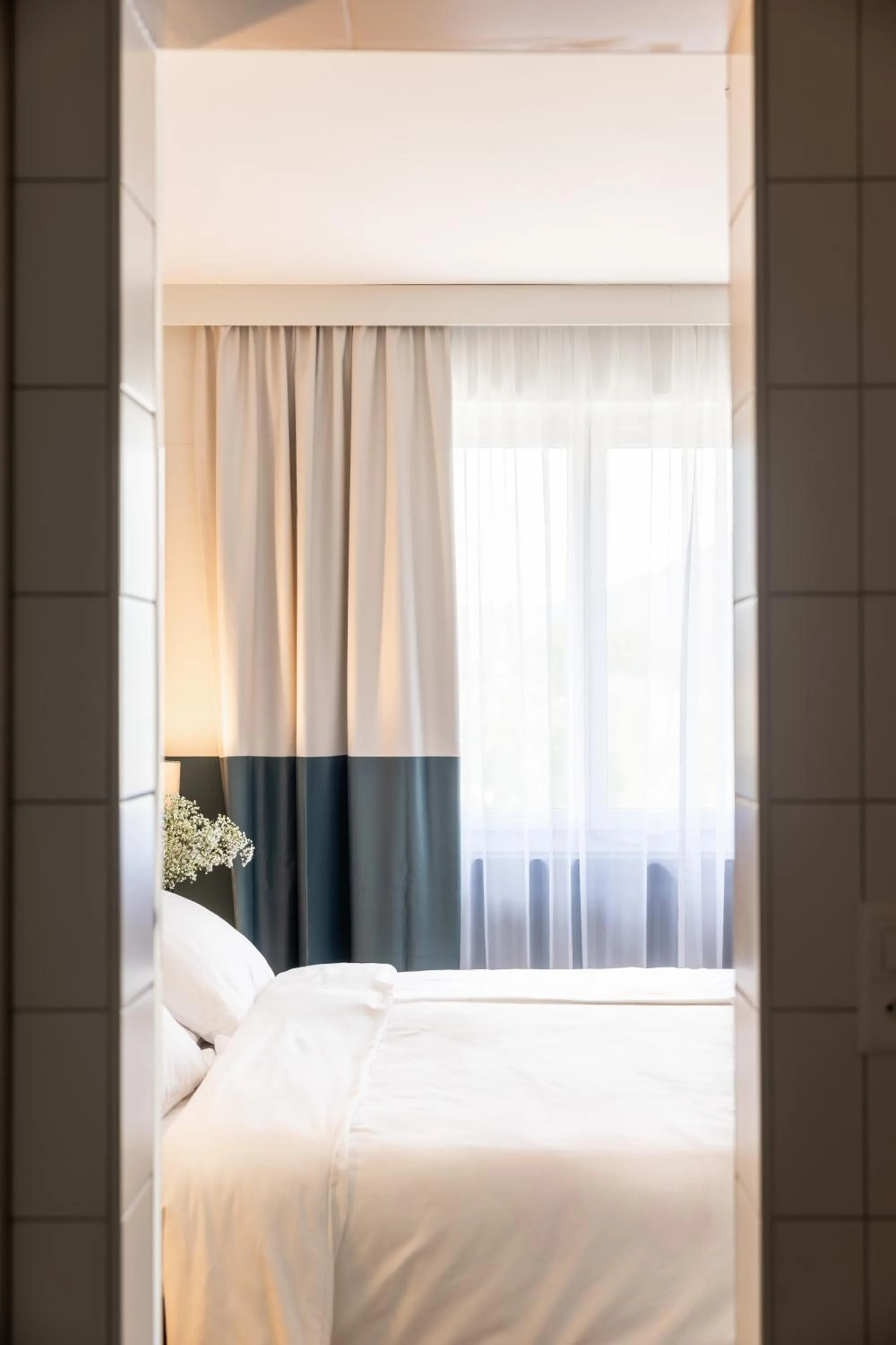 View (from property/room), Bed in City Hotel Biel Bienne Free Parking