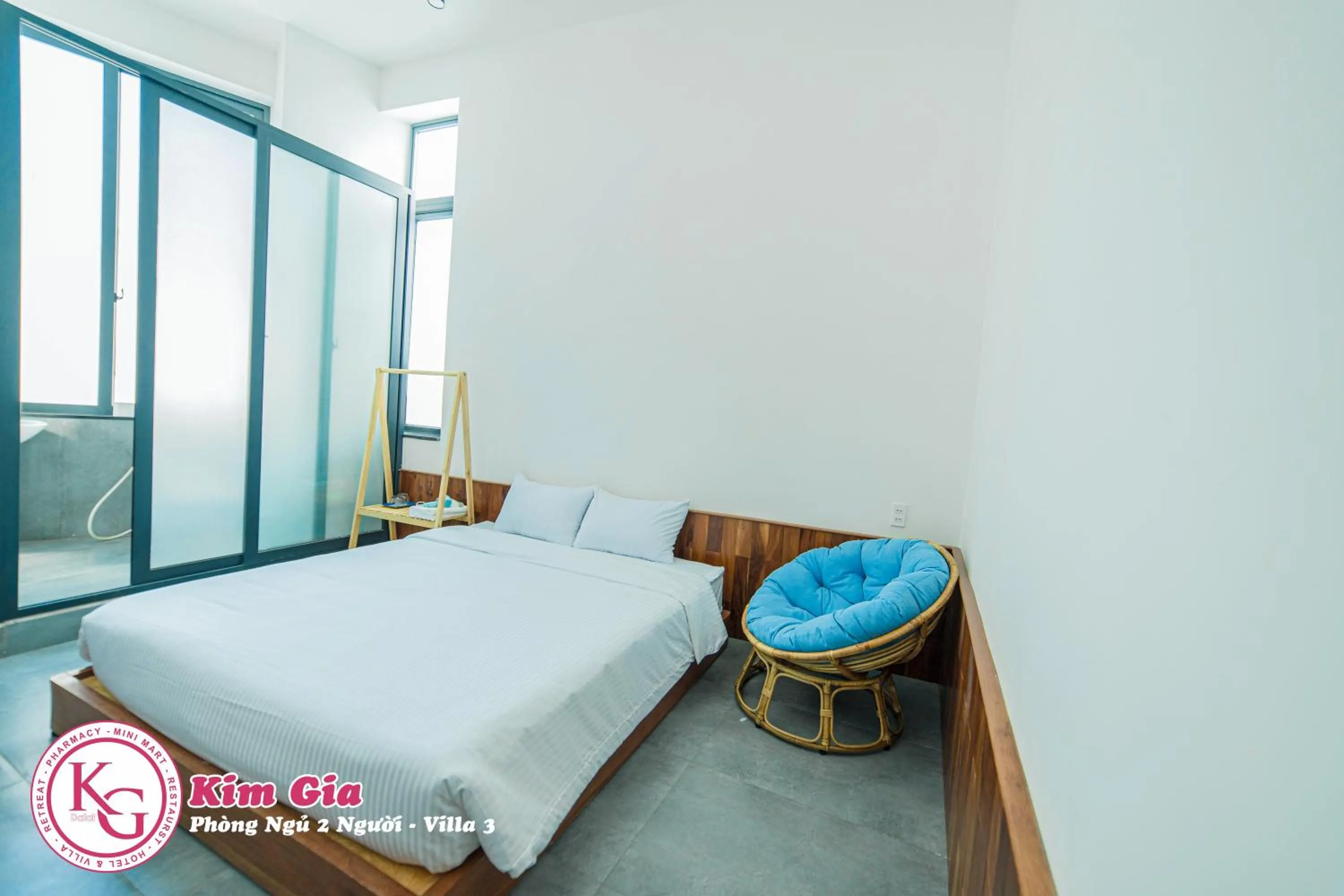 Bed in VILLA KIM GIA ĐÀ LẠT