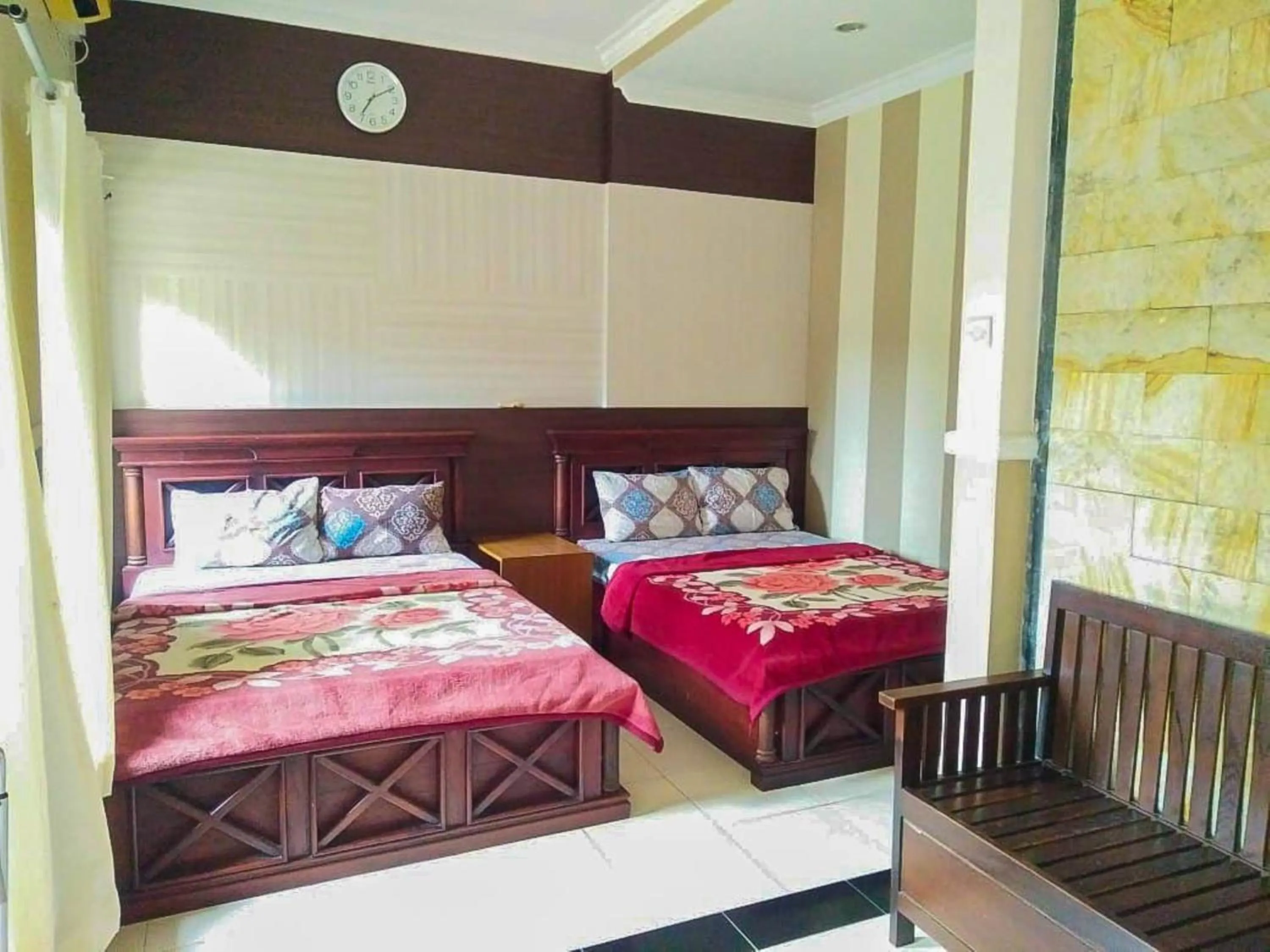 Bed in Hotel Abad Baru 1