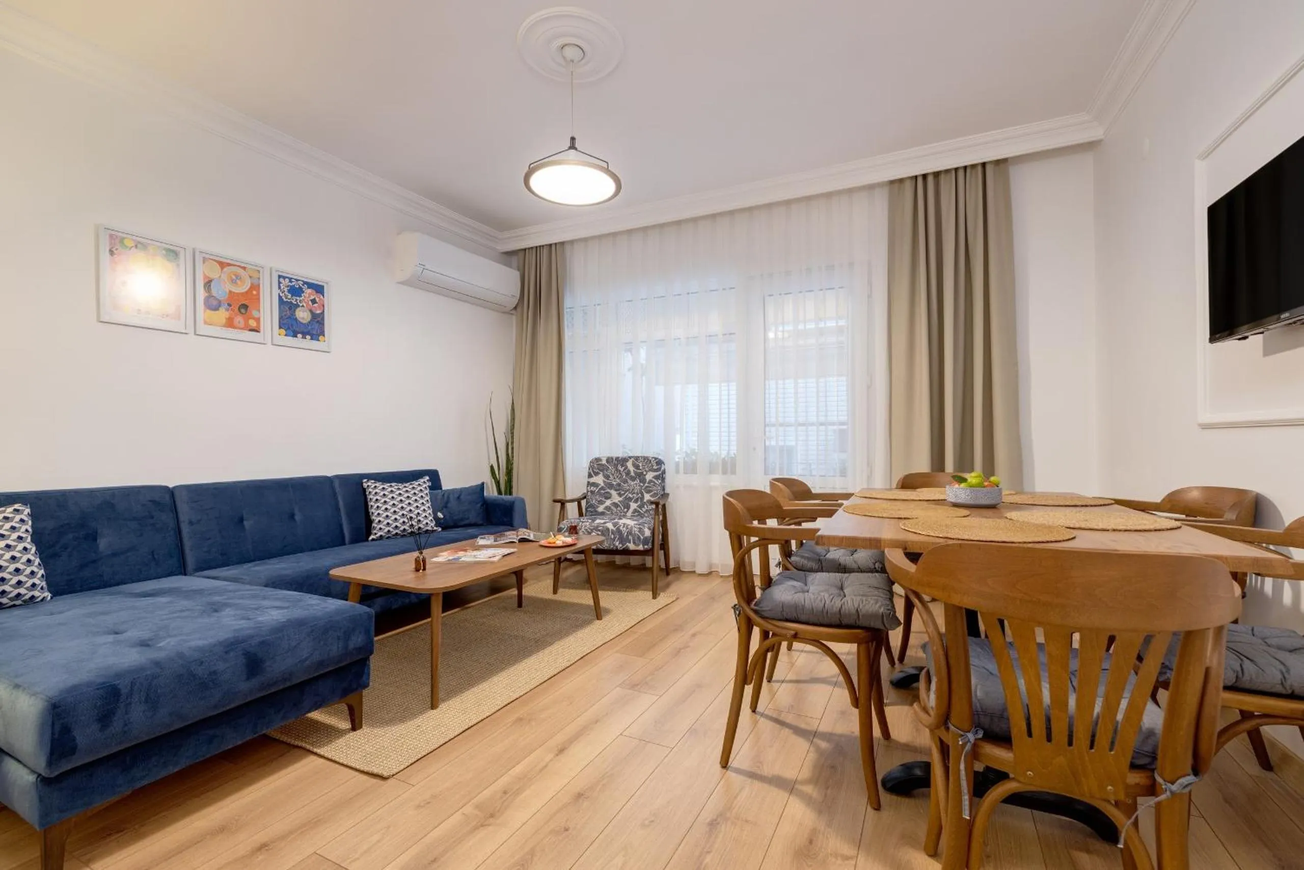 Seating area in Gurel Garden House