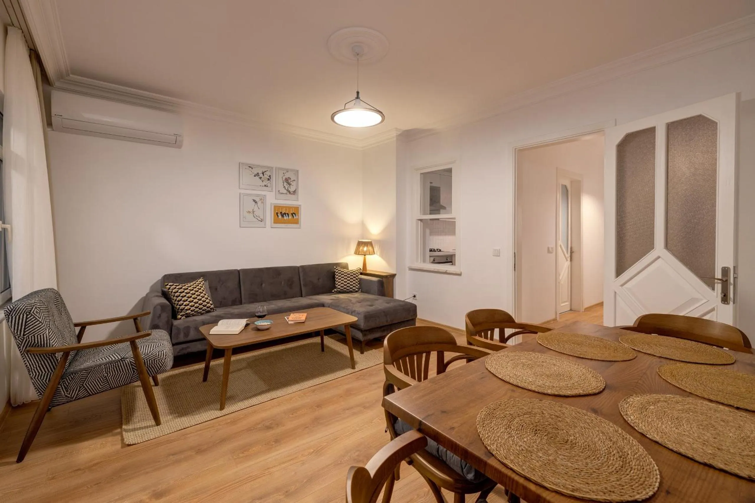 Seating area in Gurel Garden House