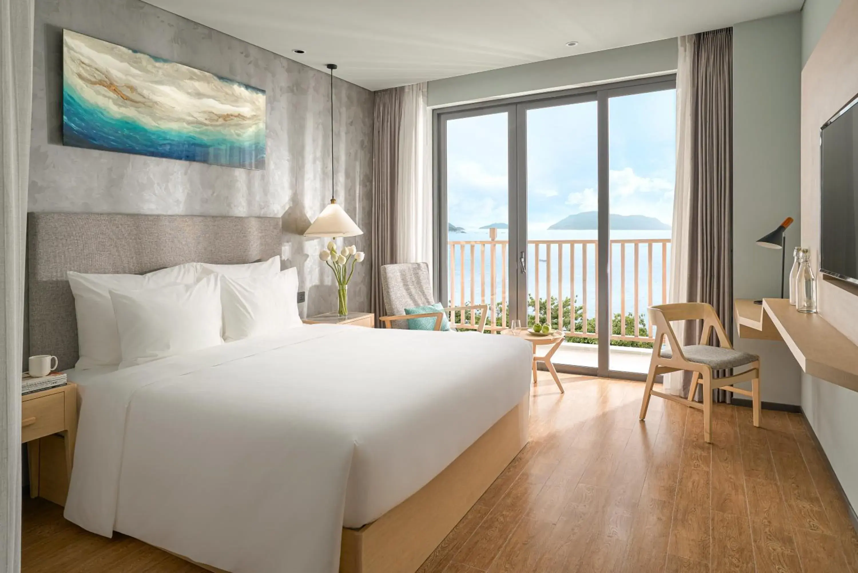 Deluxe Double Room with Balcony and Ocean View (Include Welcome drink & Airport shuttle bus) in The Secret Con Dao Deluxe Double Room with Balcony and Ocean View (Include Welcome drink & Airport shuttle bus) in The Secret Con Dao