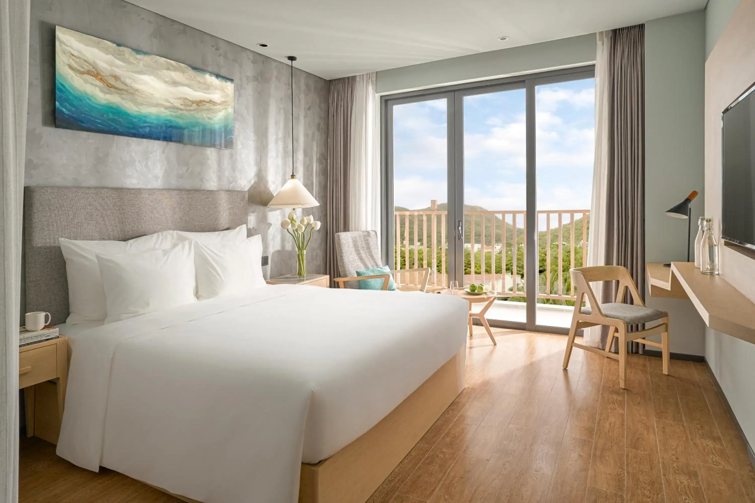 Deluxe Double Room with Balcony and City View (Include Welcome drink & Airport shuttle bus) in The Secret Con Dao Deluxe Double Room with Balcony and City View (Include Welcome drink & Airport shuttle bus) in The Secret Con Dao