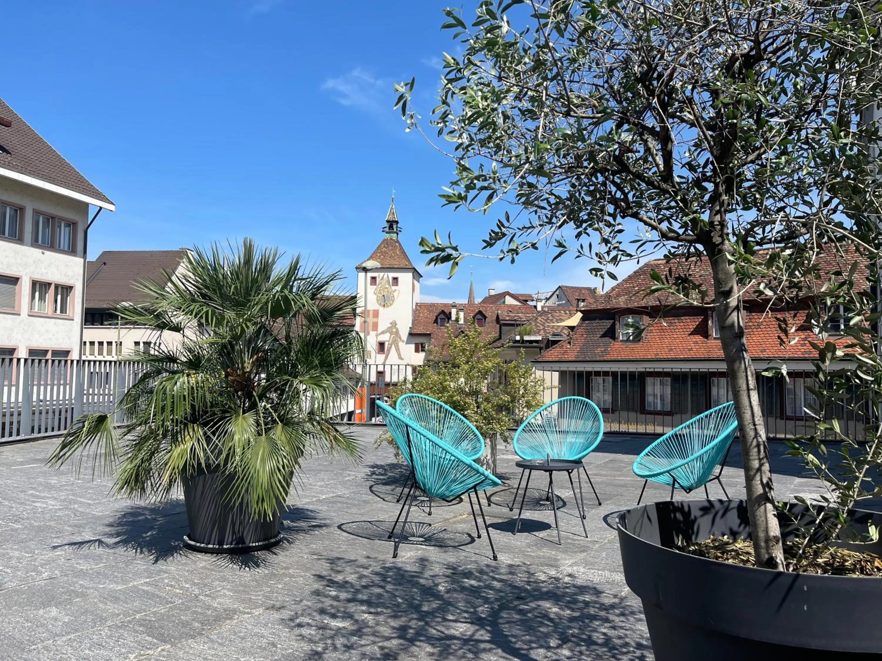 Balcony/Terrace in HOTEL ENGEL LIESTAL - Business & Lifestyle